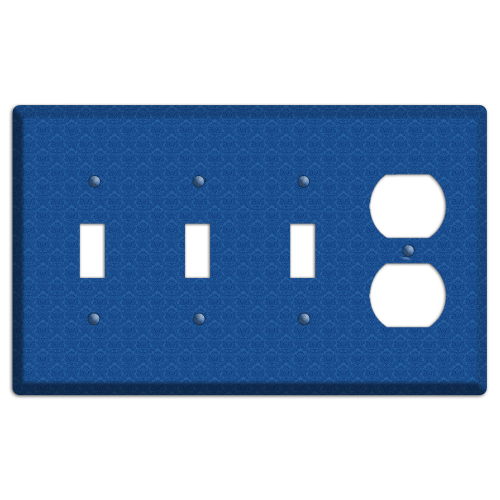 Blue Cartouche 3 Toggle / Duplex Wallplate