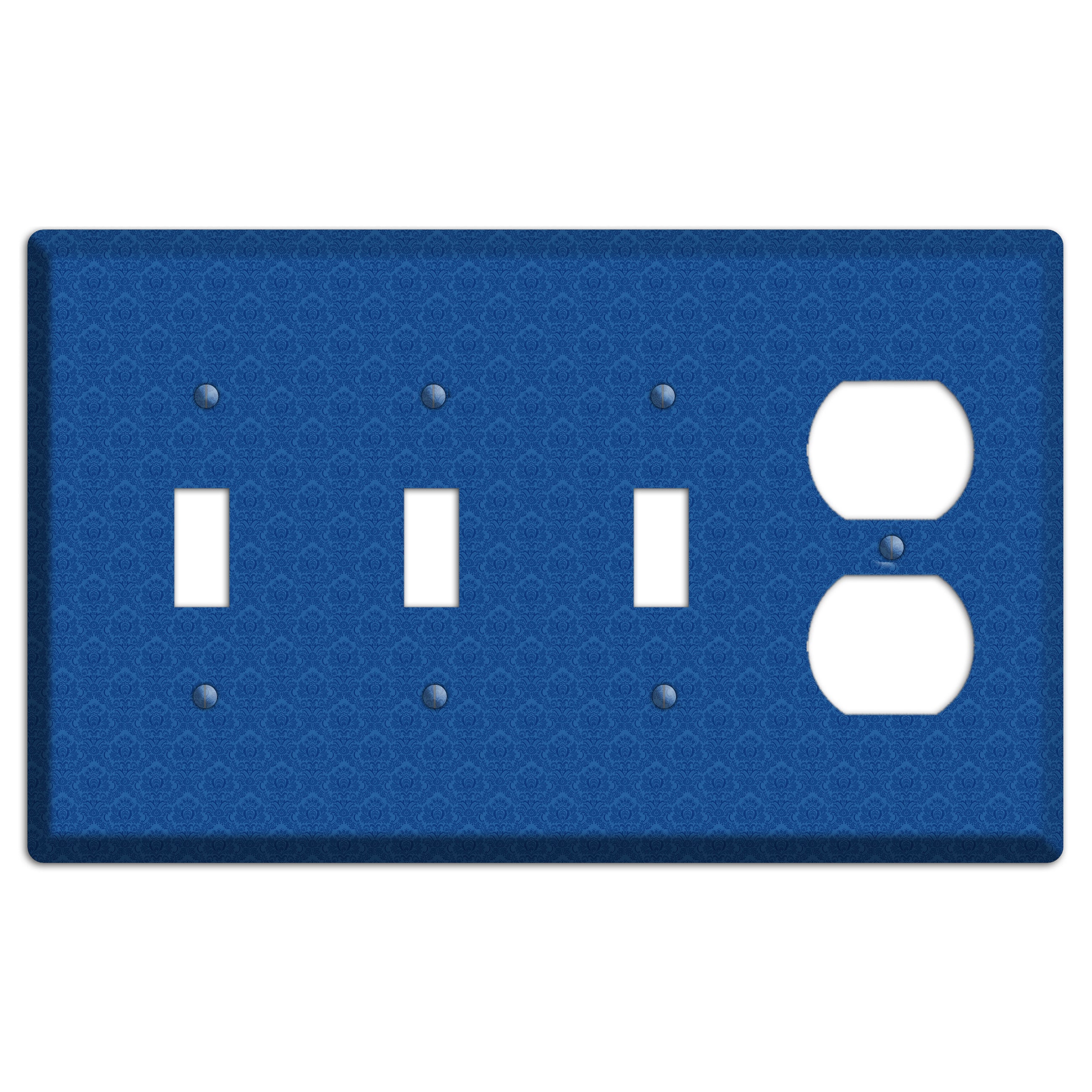 Blue Cartouche 3 Toggle / Duplex Wallplate