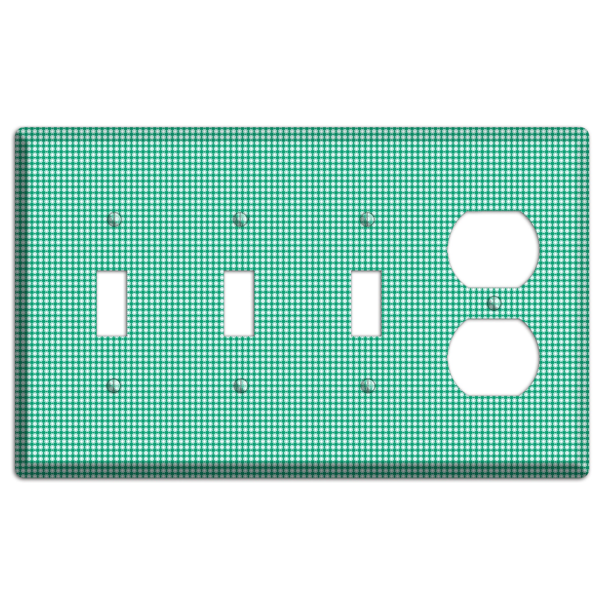 Jade Multi Tiled Geometric 3 Toggle / Duplex Wallplate