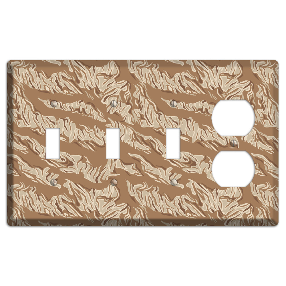 Desert Tiger Camo 3 Toggle / Duplex Wallplate