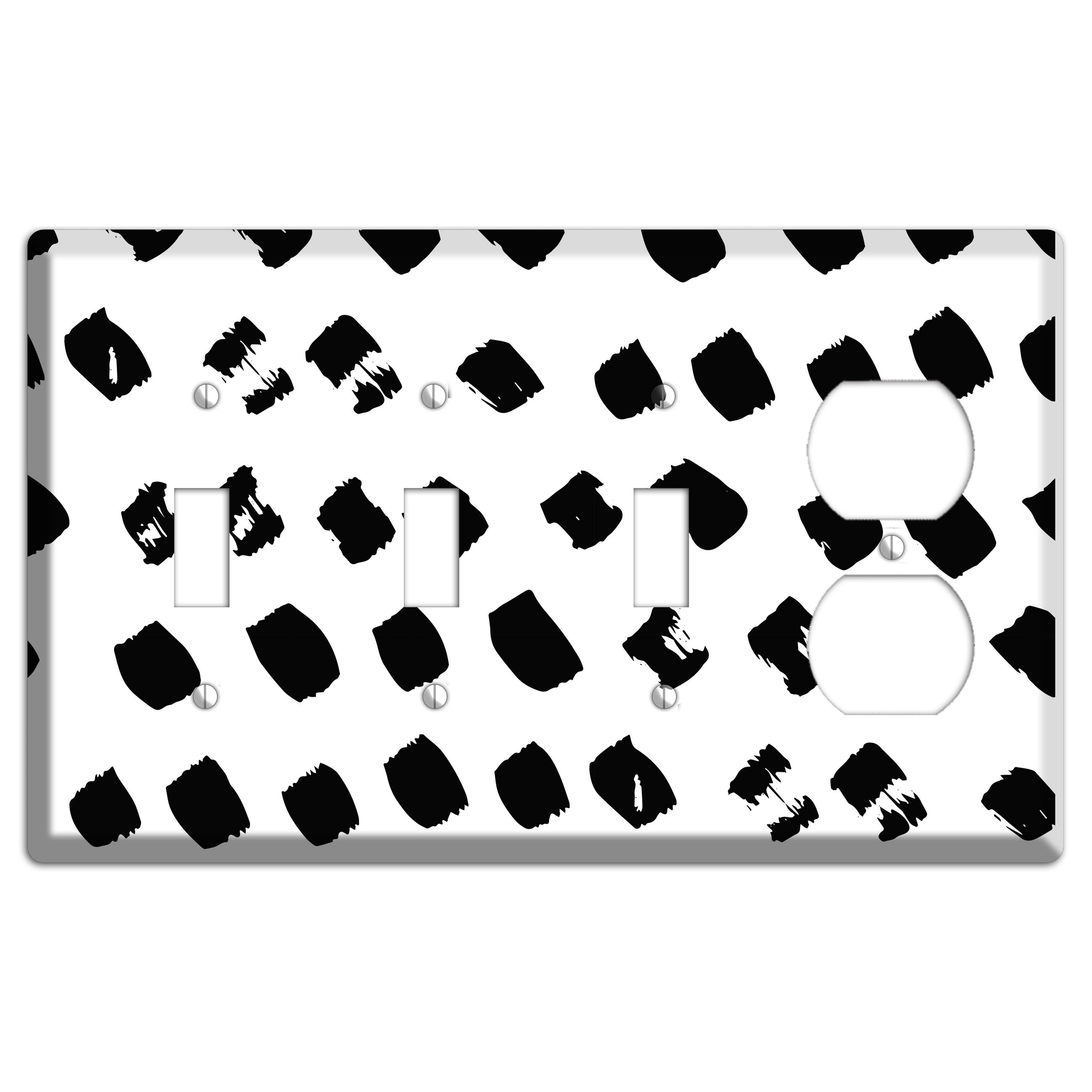 Ink Brushstrokes 4 3 Toggle / Duplex Wallplate