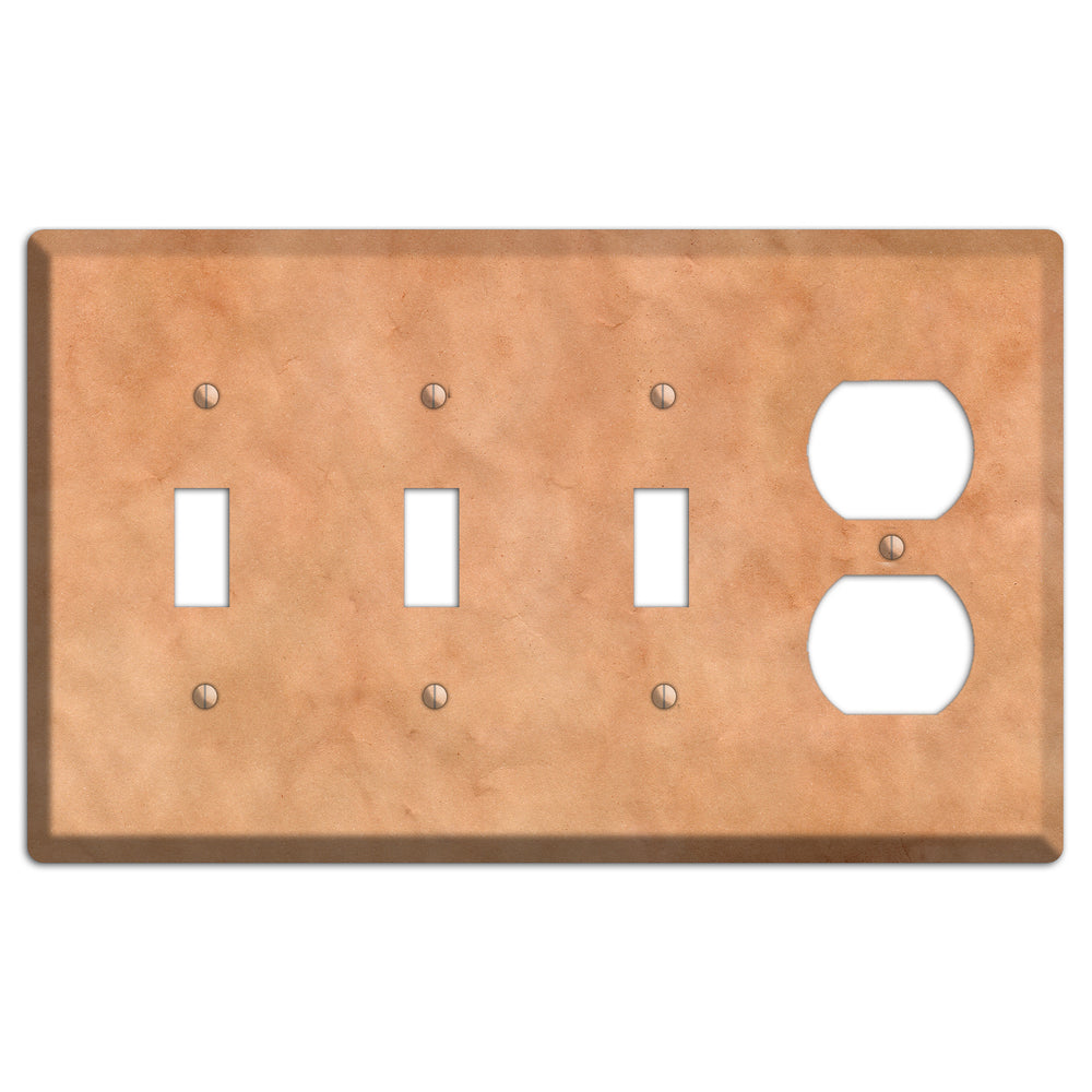 Aged Paper 12 3 Toggle / Duplex Wallplate
