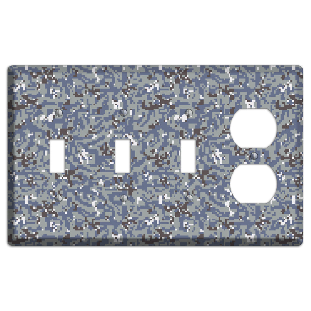 NWU Grey Dom Camo 3 Toggle / Duplex Wallplate