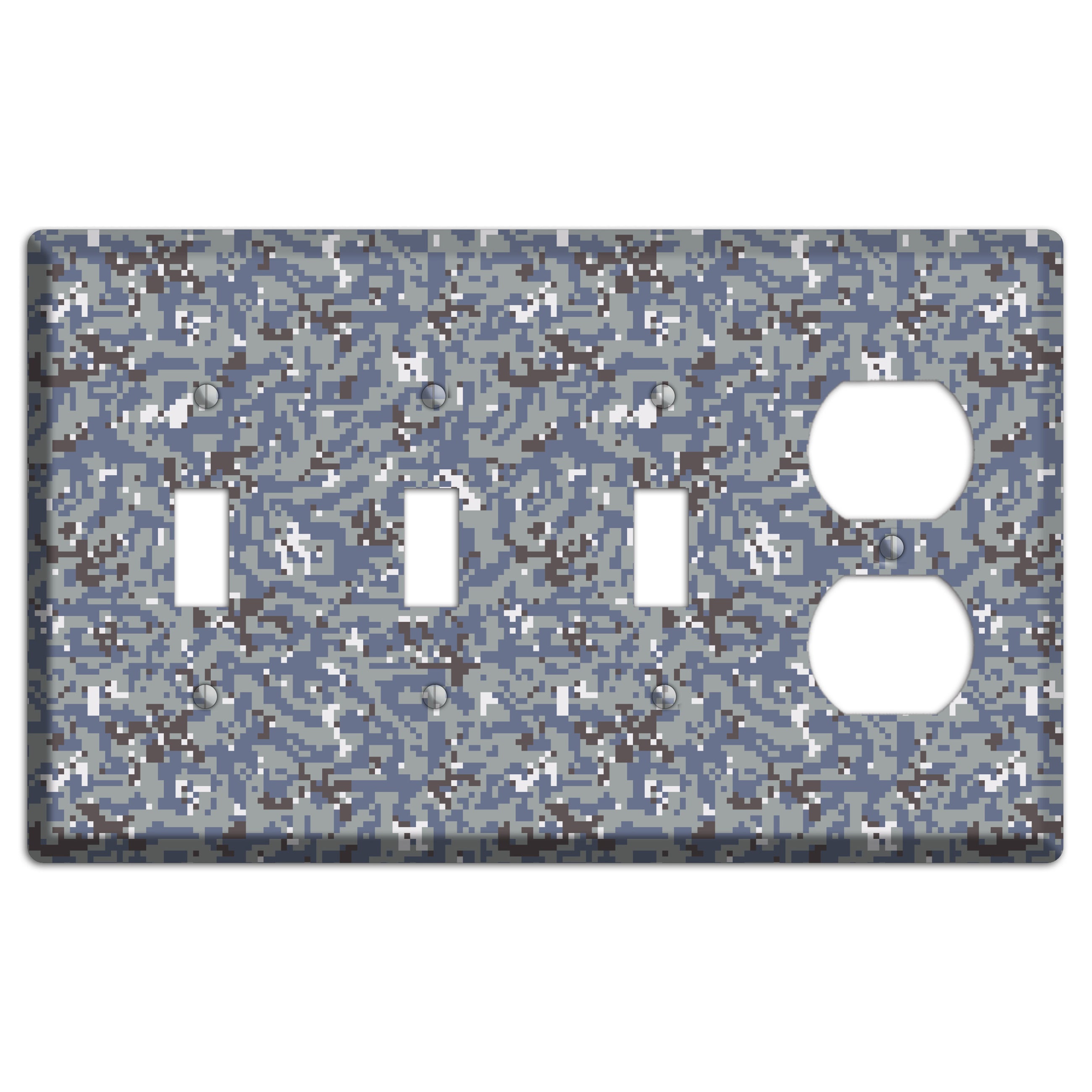 NWU Grey Dom Camo 3 Toggle / Duplex Wallplate