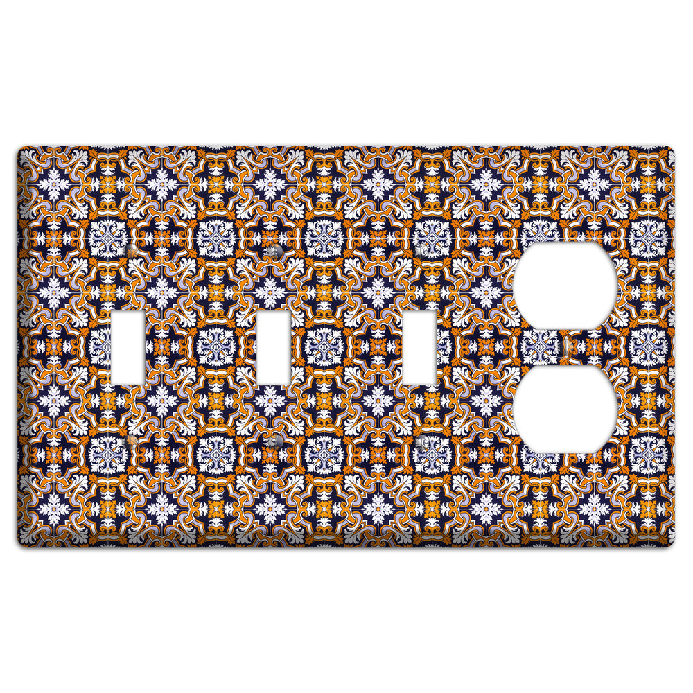 Tavira Tiles 6 3 Toggle / Duplex Wallplate