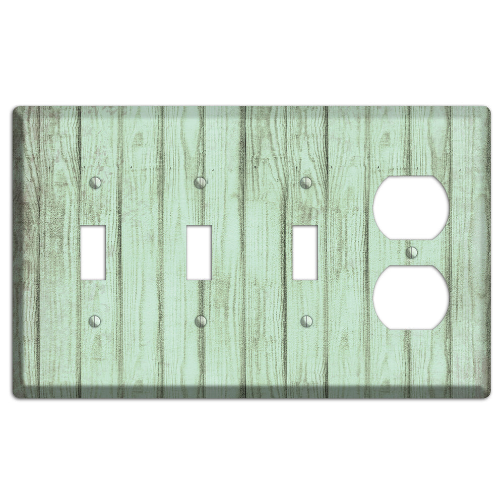 Norway Weathered Wood 3 Toggle / Duplex Wallplate