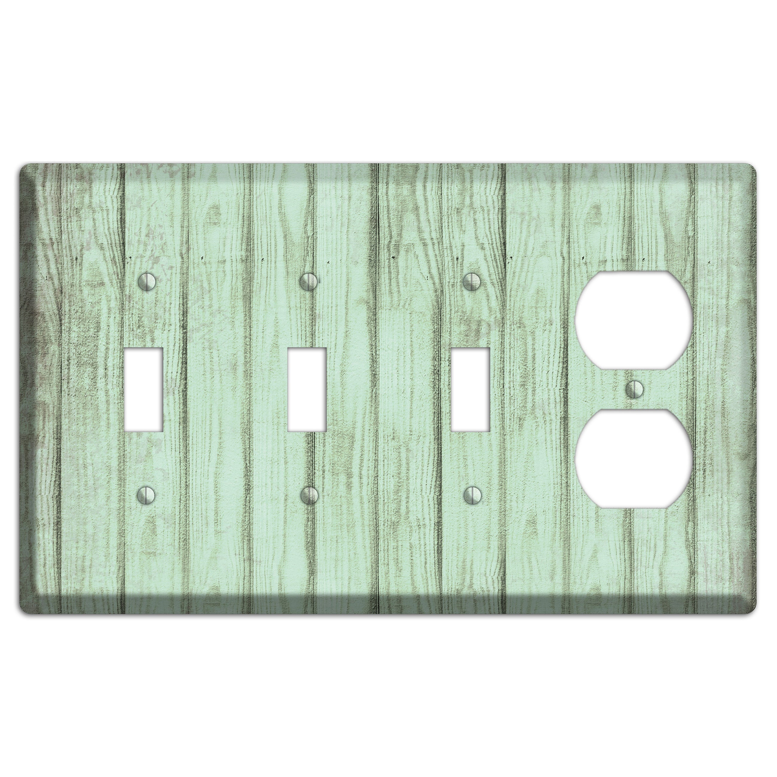 Norway Weathered Wood 3 Toggle / Duplex Wallplate
