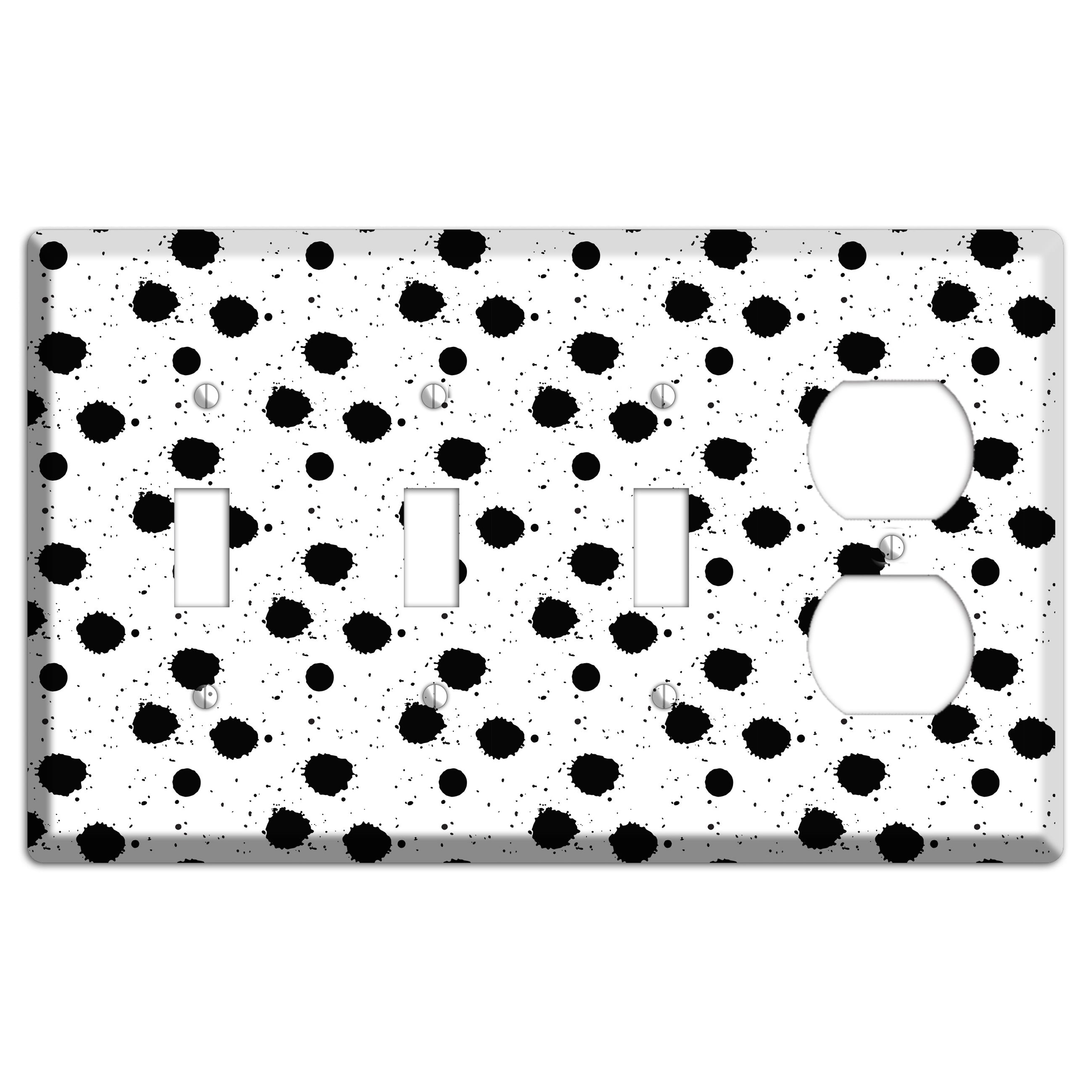 Ink Drops 4 3 Toggle / Duplex Wallplate