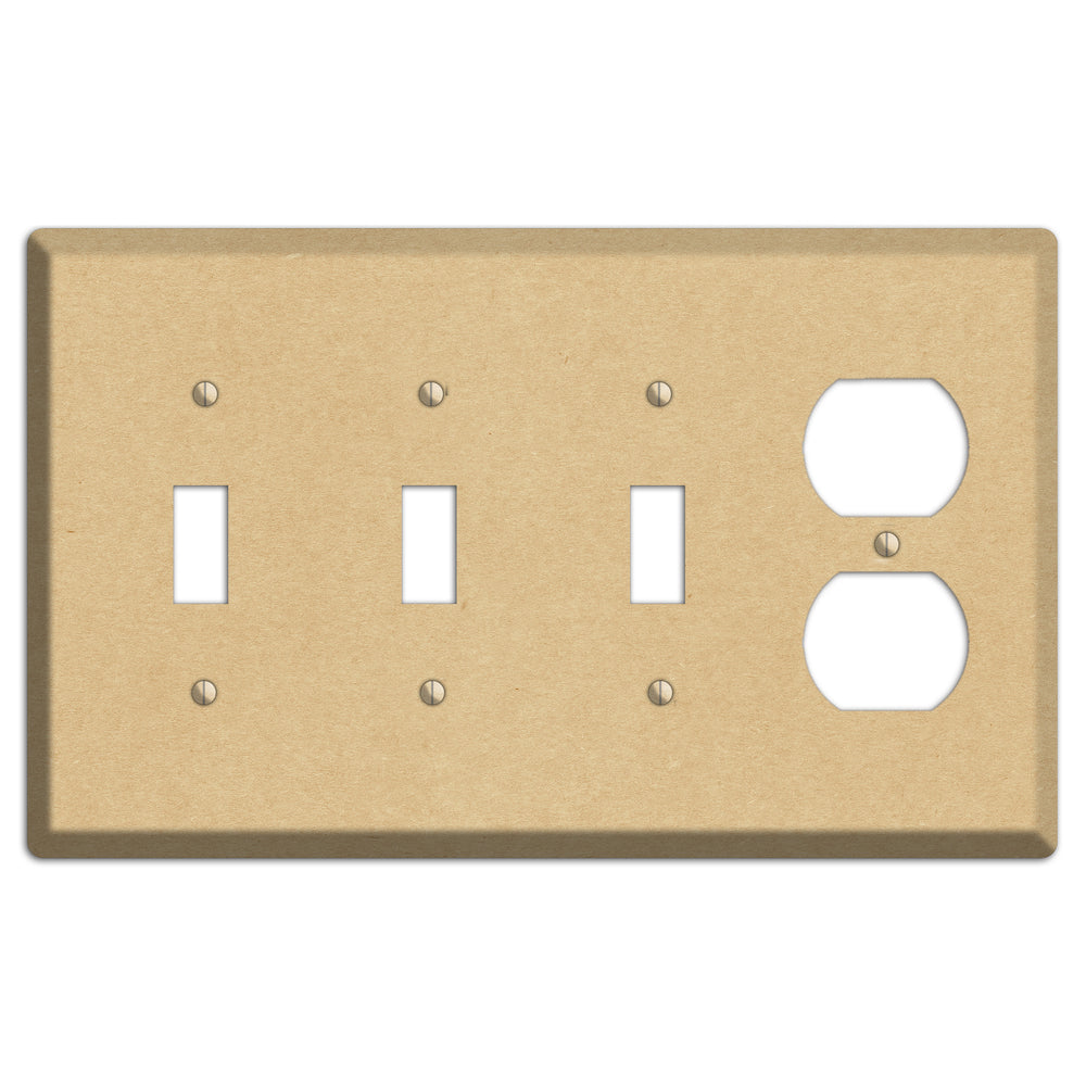 Calico Kraft 3 Toggle / Duplex Wallplate