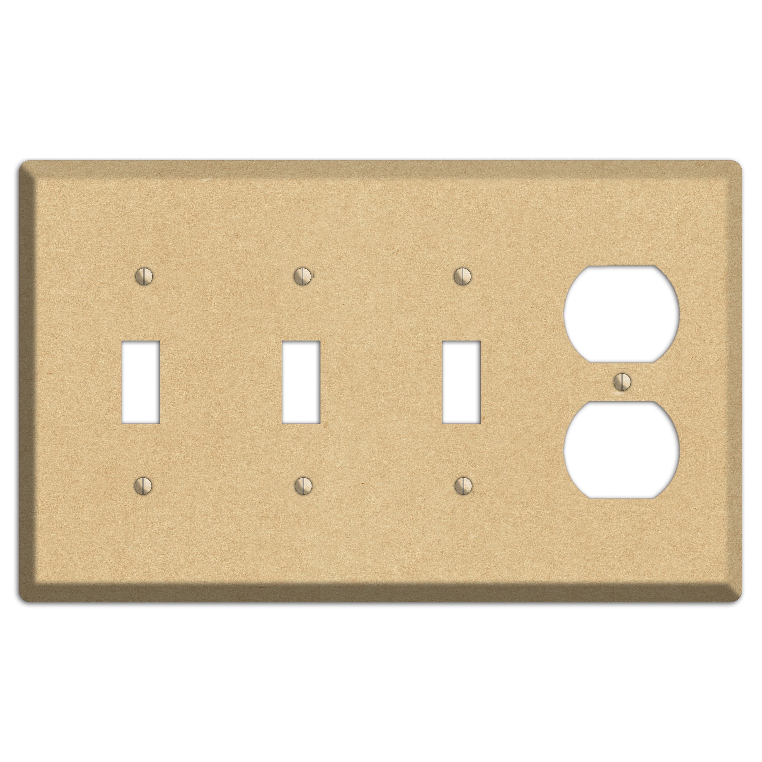 Calico Kraft 3 Toggle / Duplex Wallplate