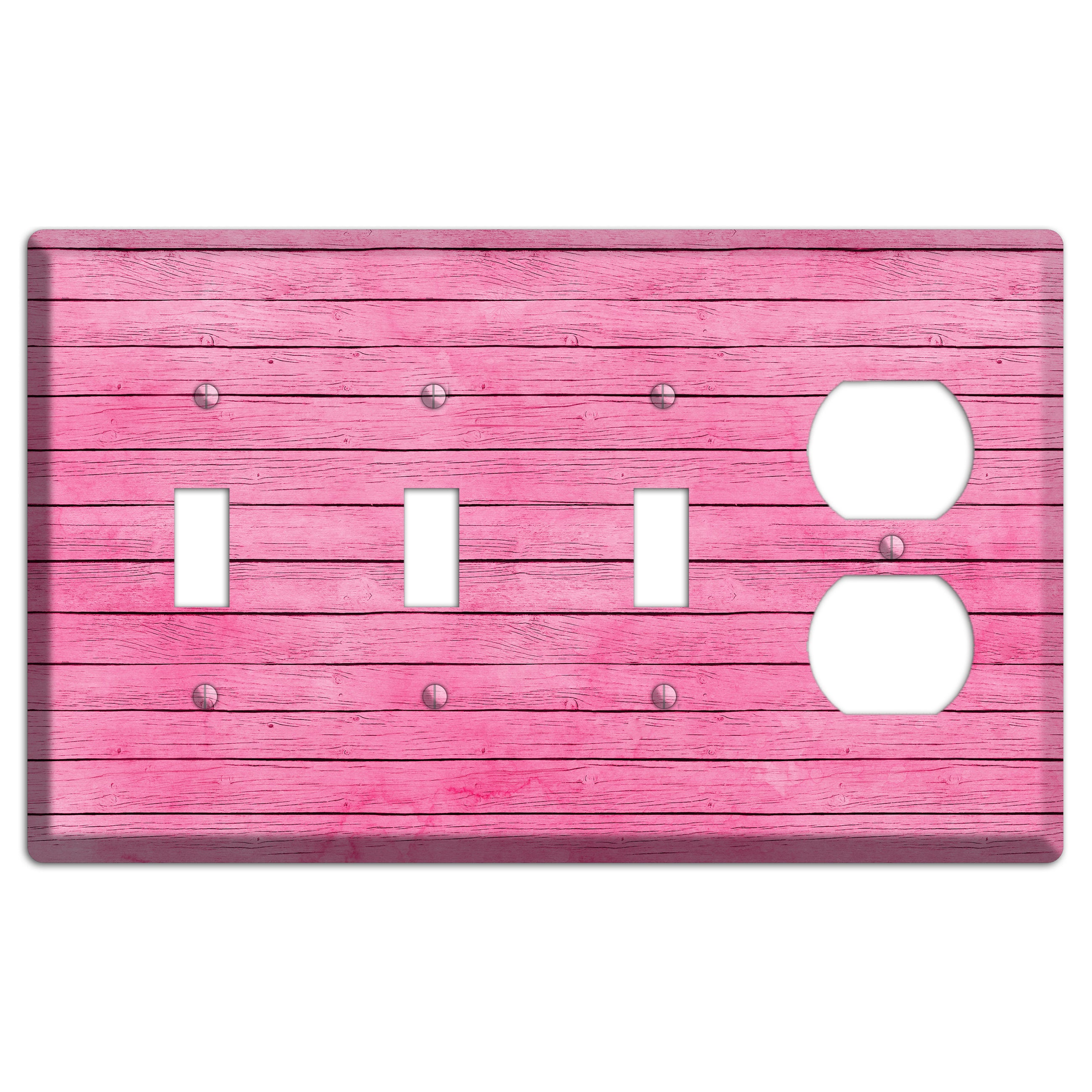 Carissma Pink Texture 3 Toggle / Duplex Wallplate