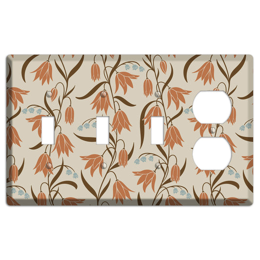 Spring Floral 1 3 Toggle / Duplex Wallplate