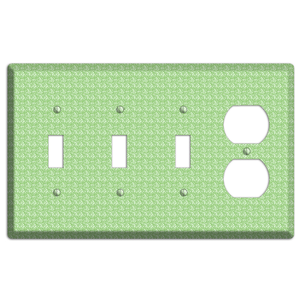 Green Pattern 3 Toggle / Duplex Wallplate