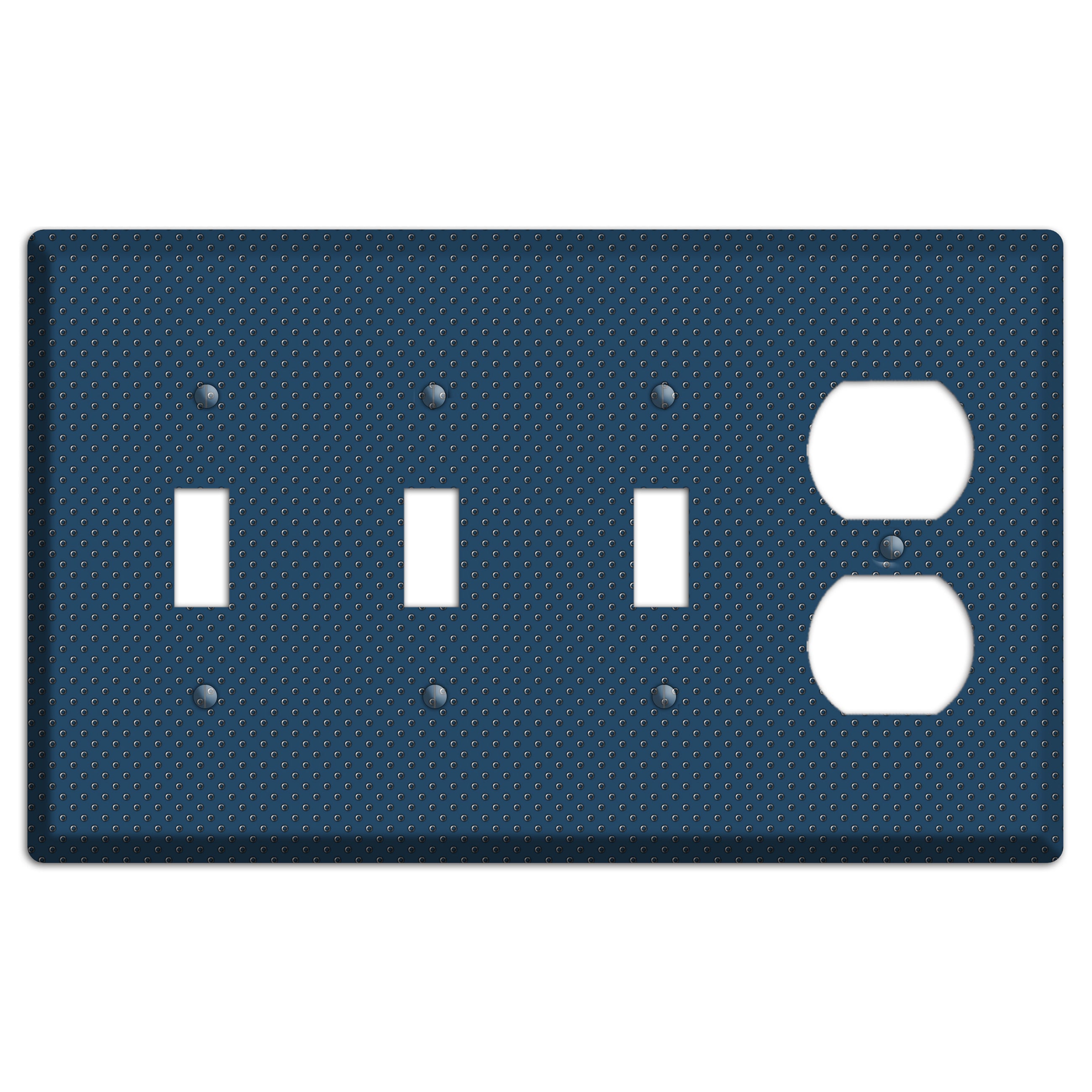 Blue Small Dots 3 Toggle / Duplex Wallplate