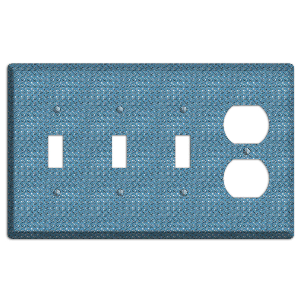 Blue Bubbles 3 Toggle / Duplex Wallplate