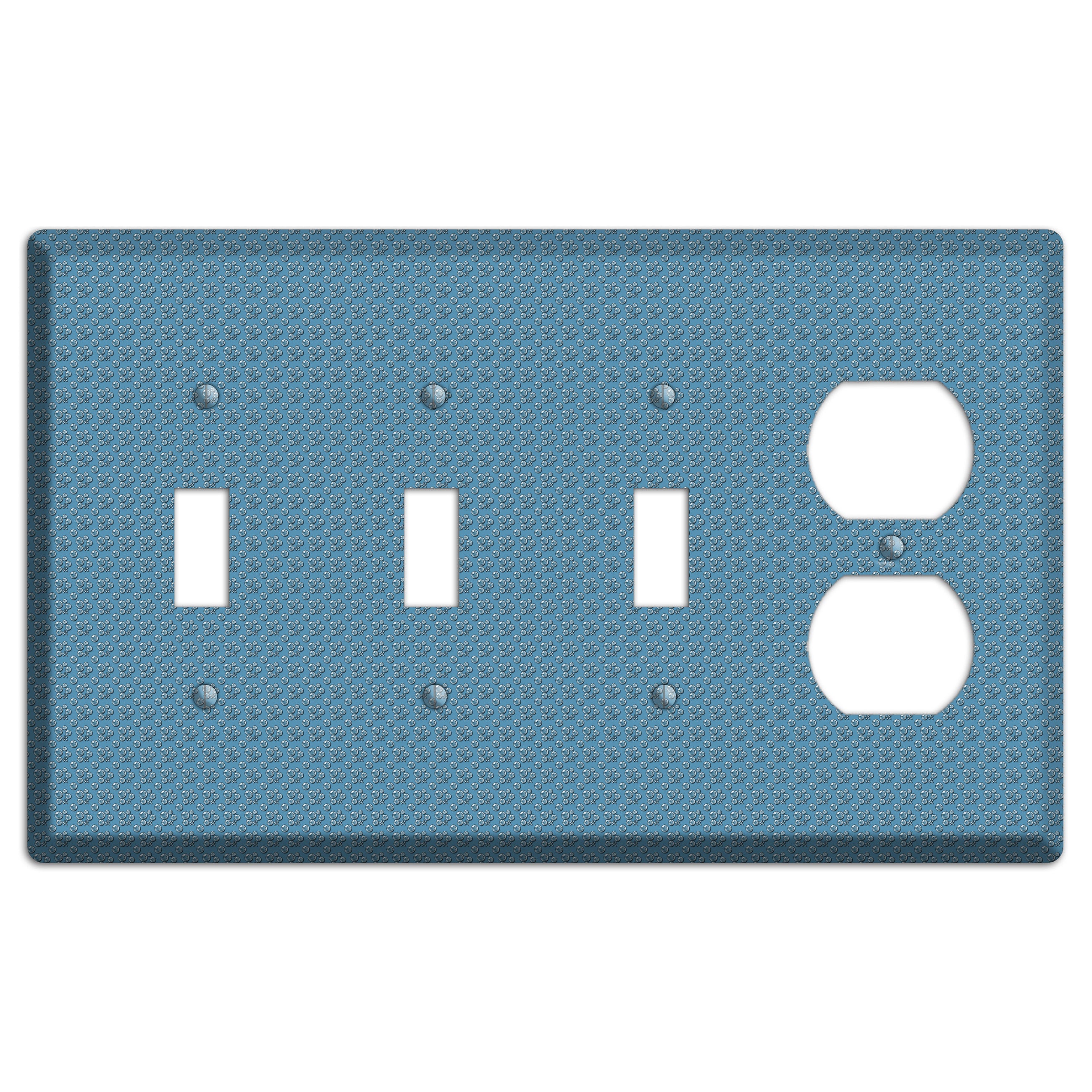 Blue Bubbles 3 Toggle / Duplex Wallplate