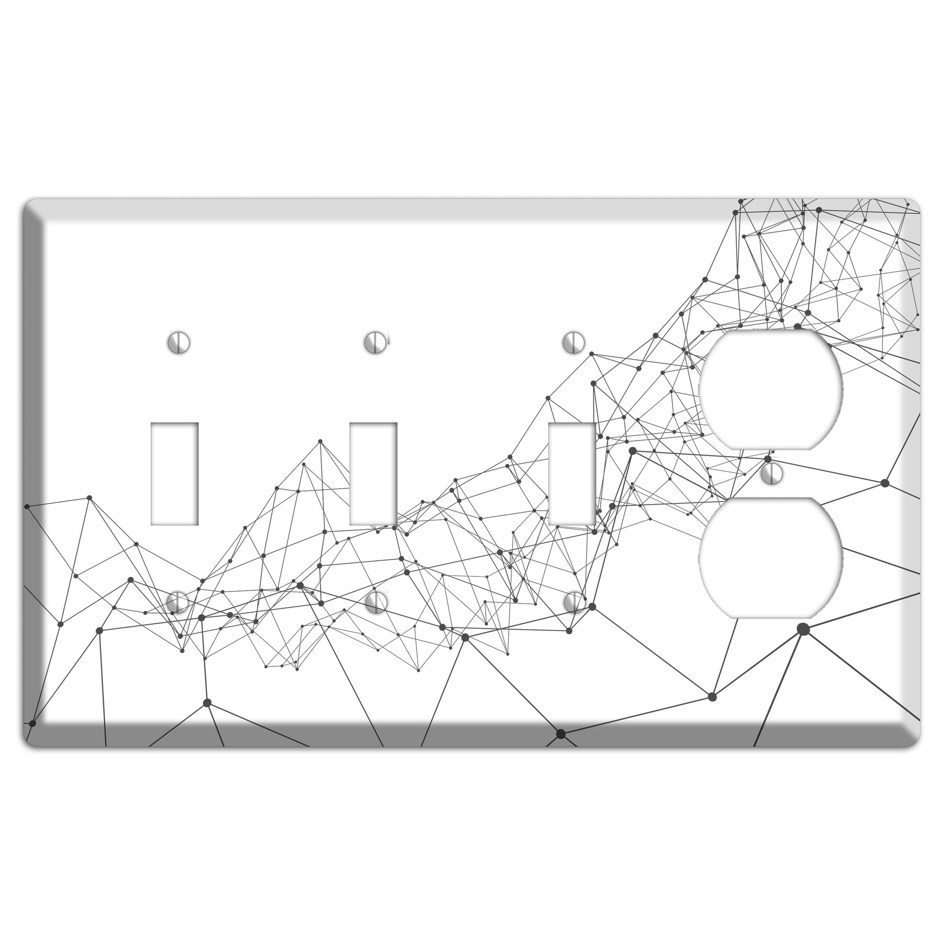 Linear B 3 Toggle / Duplex Wallplate