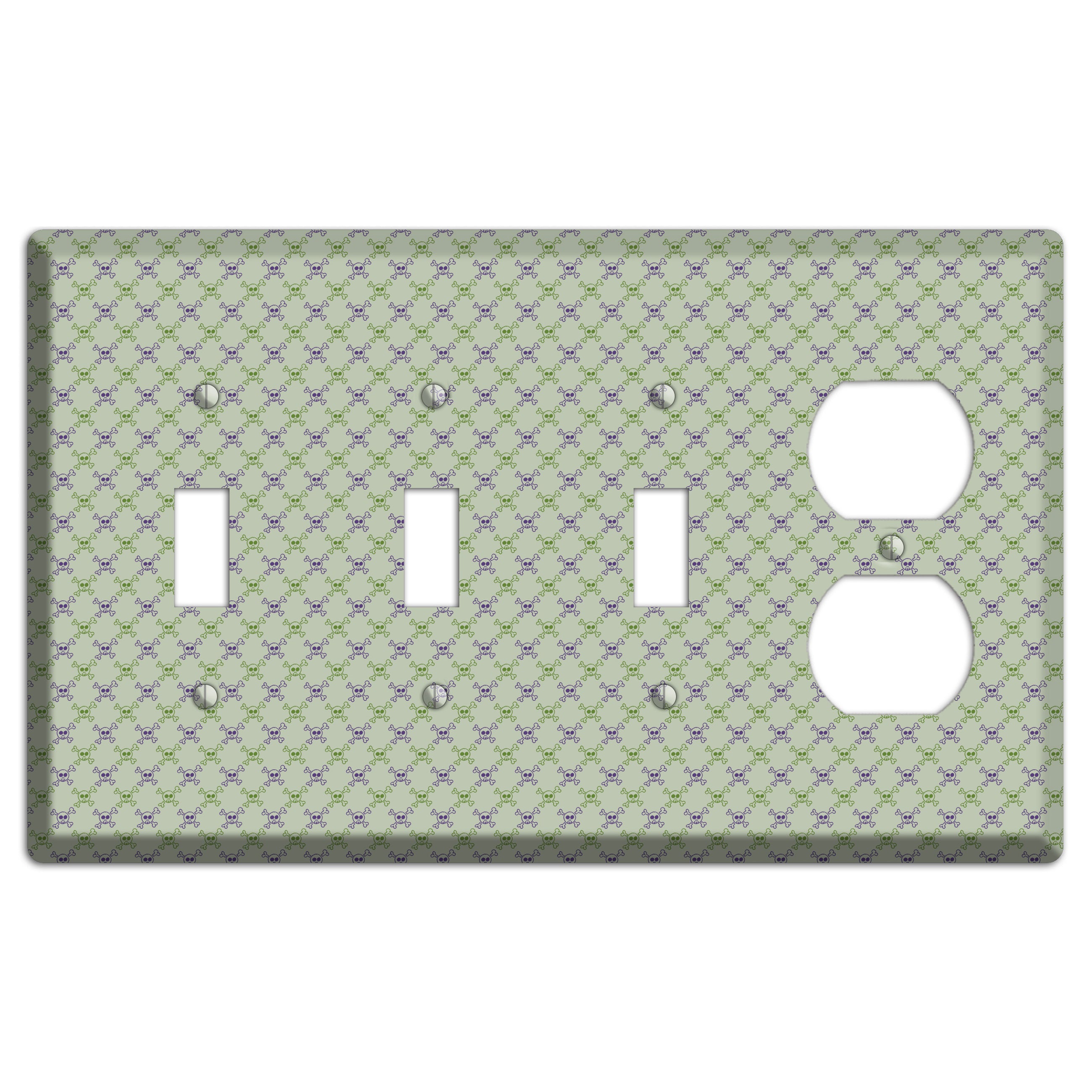 Pink and White Hearts 3 Toggle / Duplex Wallplate