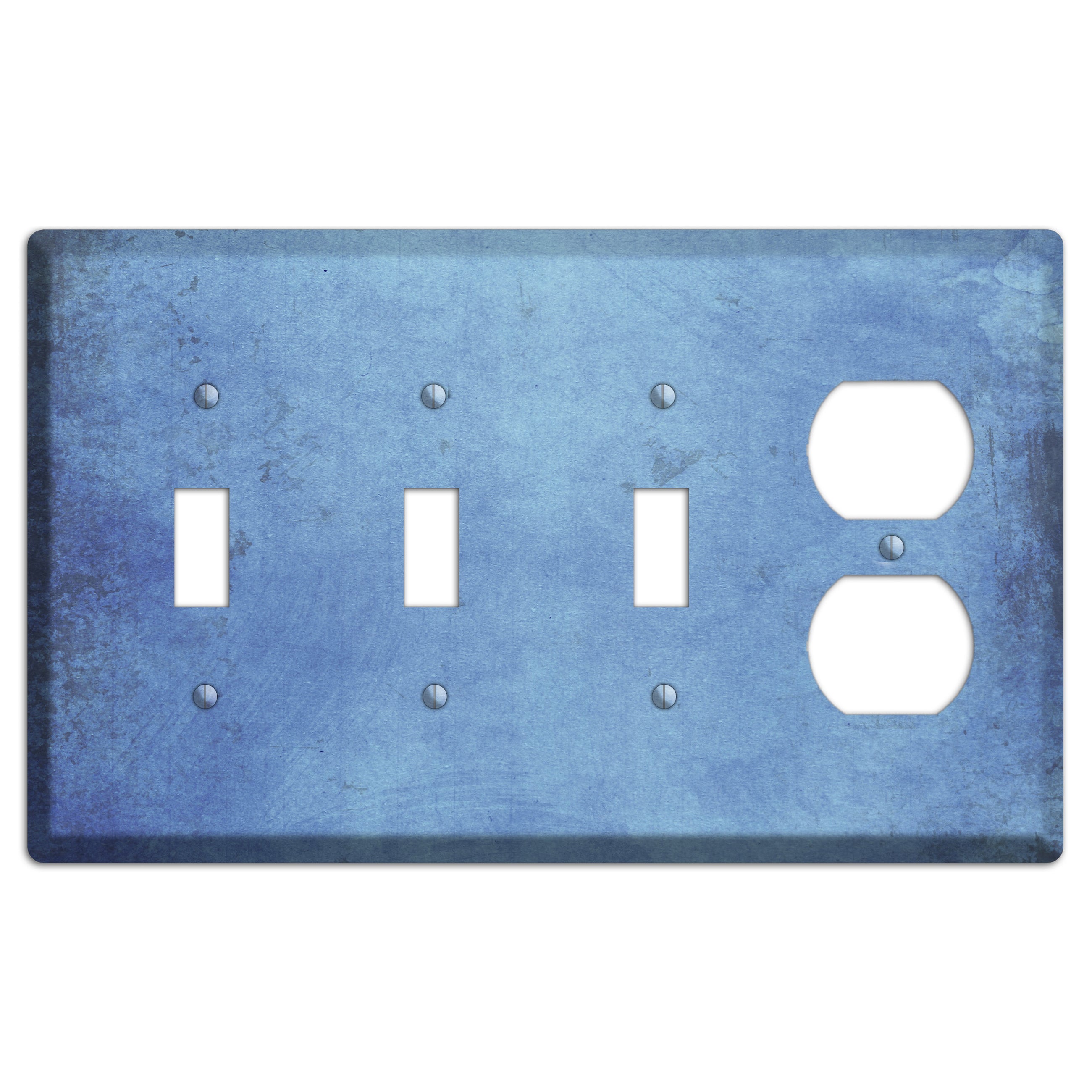 Polo Blue Vintage Grunge 3 Toggle / Duplex Wallplate
