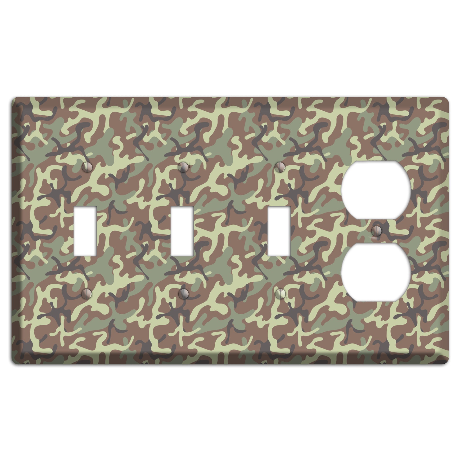 Jungle 1948 Camo 3 Toggle / Duplex Wallplate