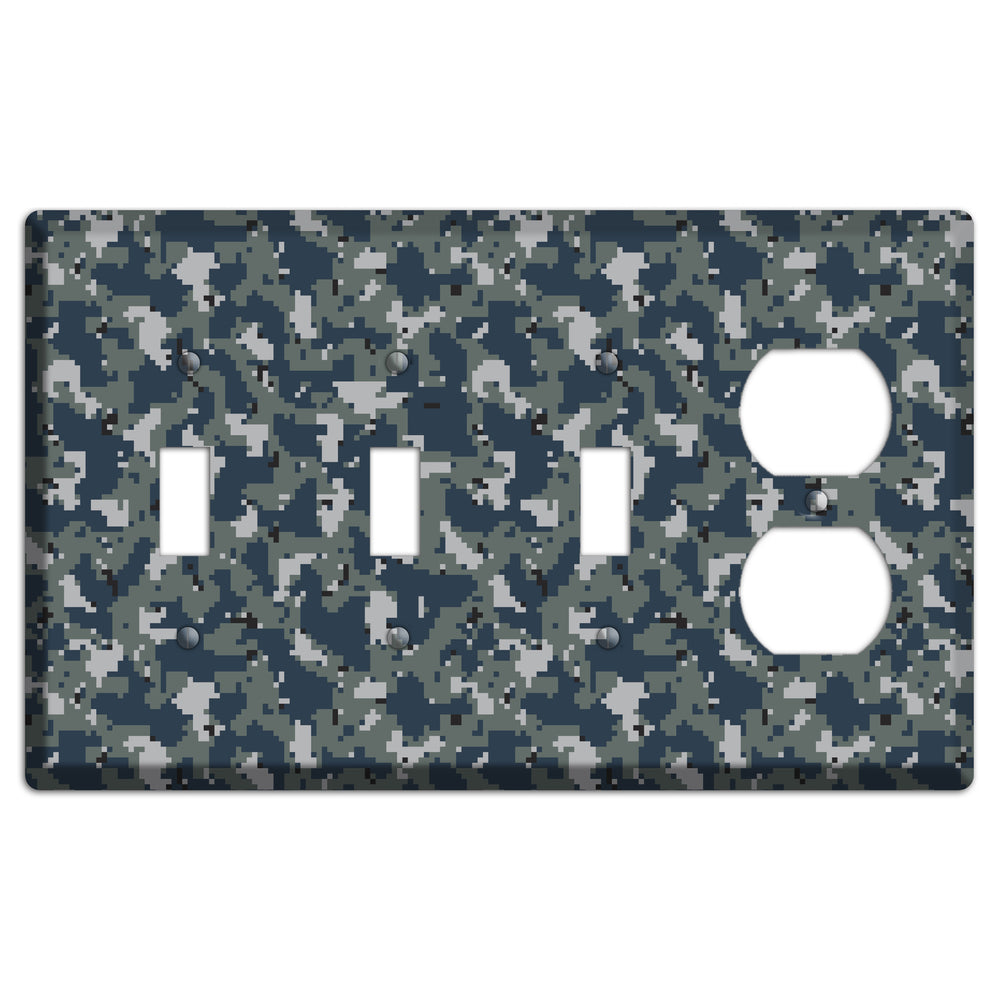 Navy 2007 Camo 3 Toggle / Duplex Wallplate