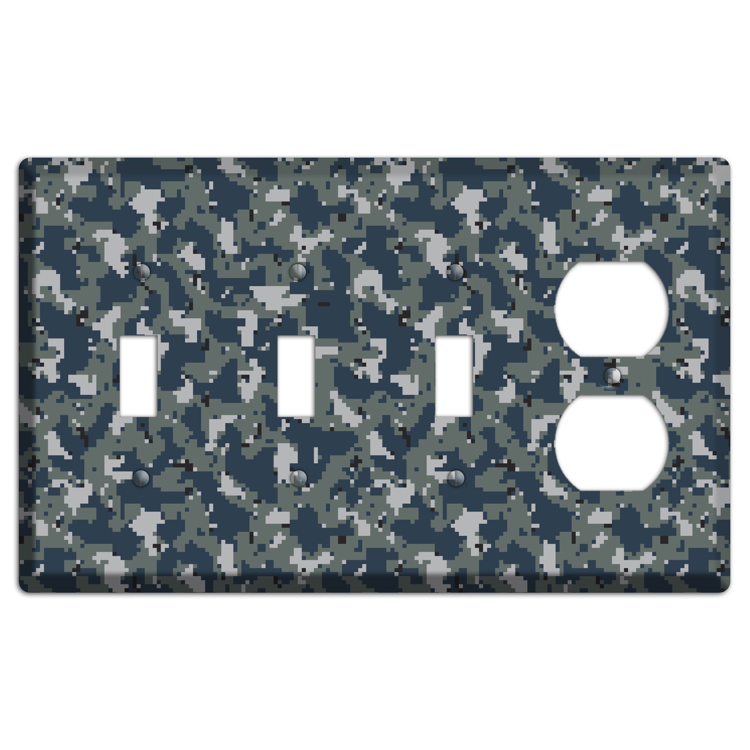 Navy 2007 Camo 3 Toggle / Duplex Wallplate