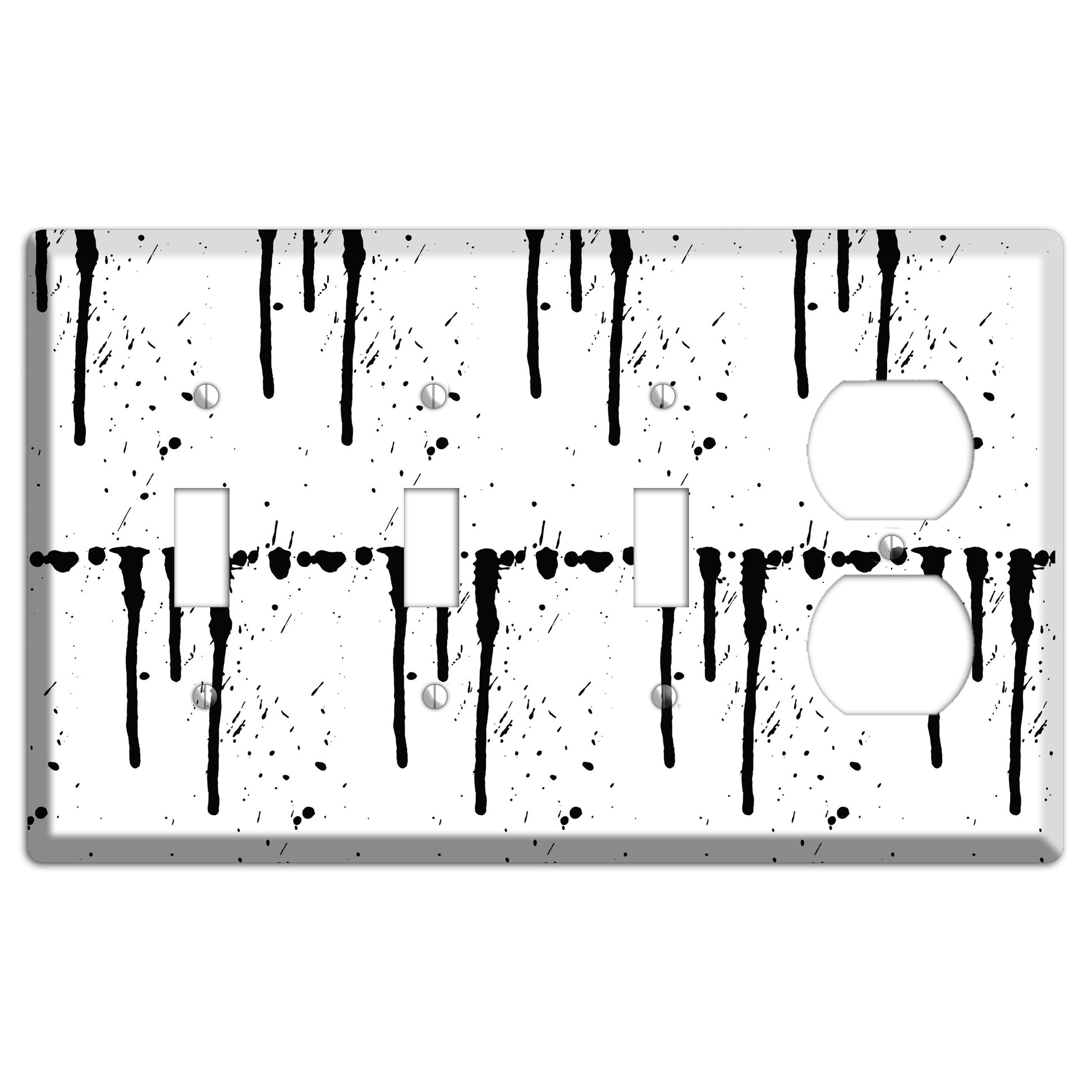 Ink Drips 2 3 Toggle / Duplex Wallplate
