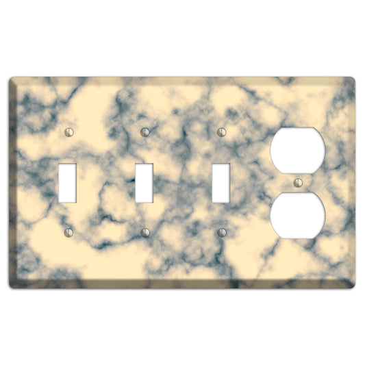 Mantle Marble 3 Toggle / Duplex Wallplate