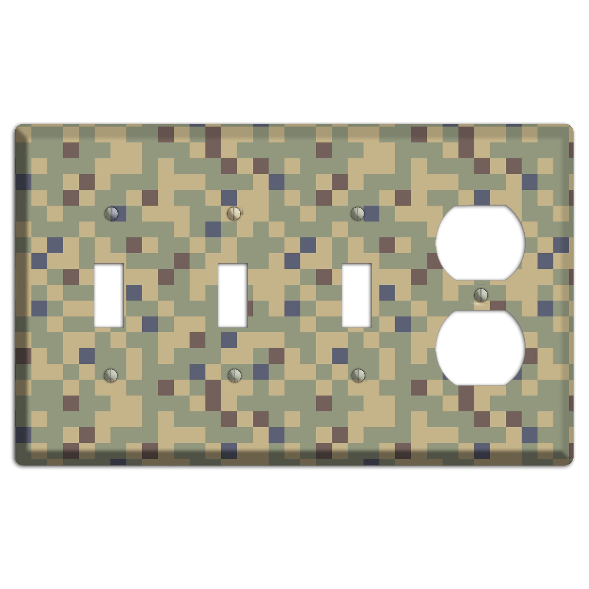 Dual Tex Camo 3 Toggle / Duplex Wallplate