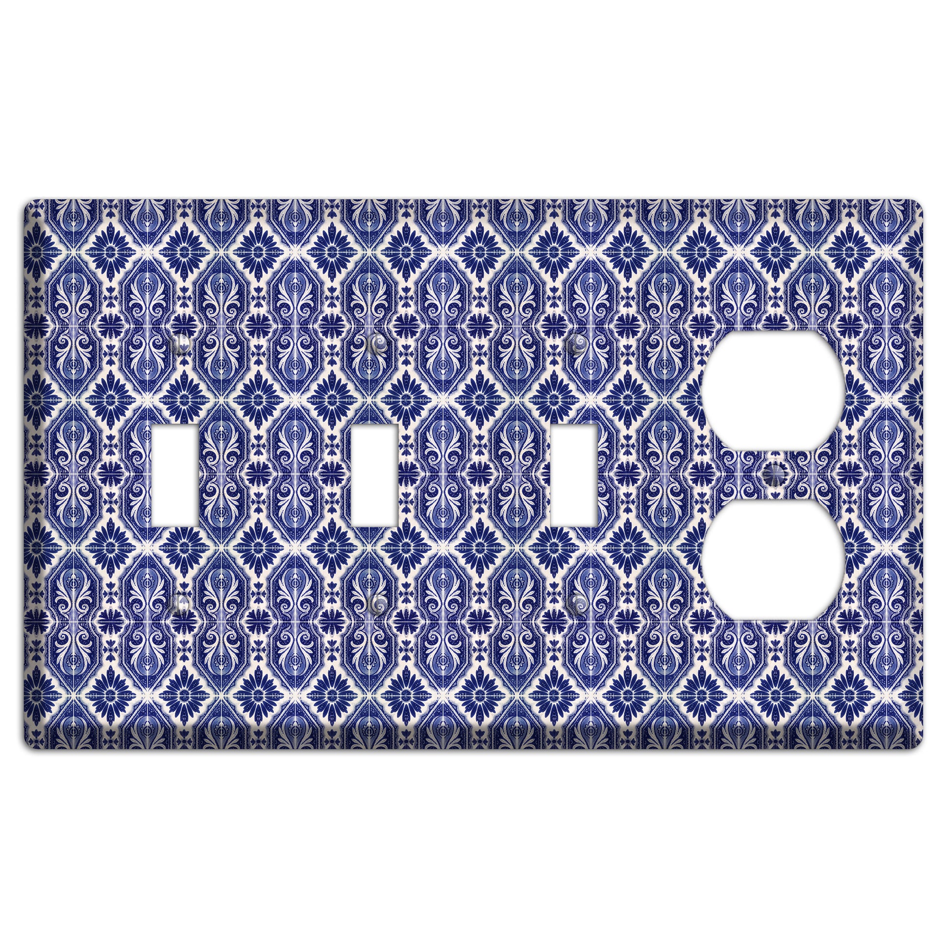 Tavira Tiles 8 3 Toggle / Duplex Wallplate