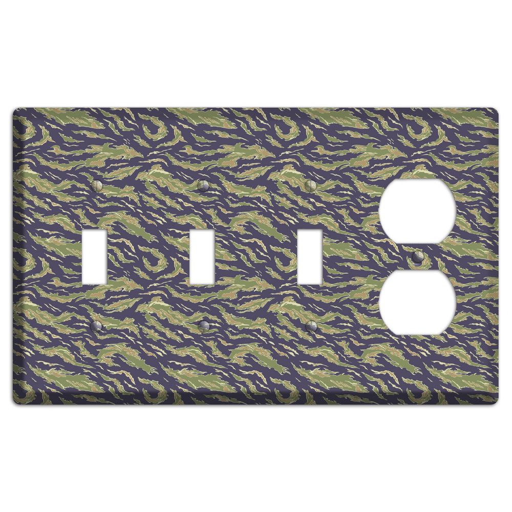 Vietnam Tiger 1 Camo 3 Toggle / Duplex Wallplate