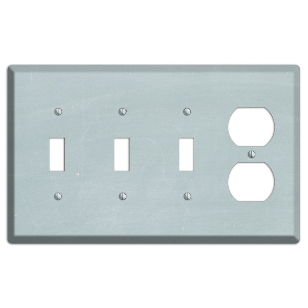 Chalk Light Blue 3 Toggle / Duplex Wallplate