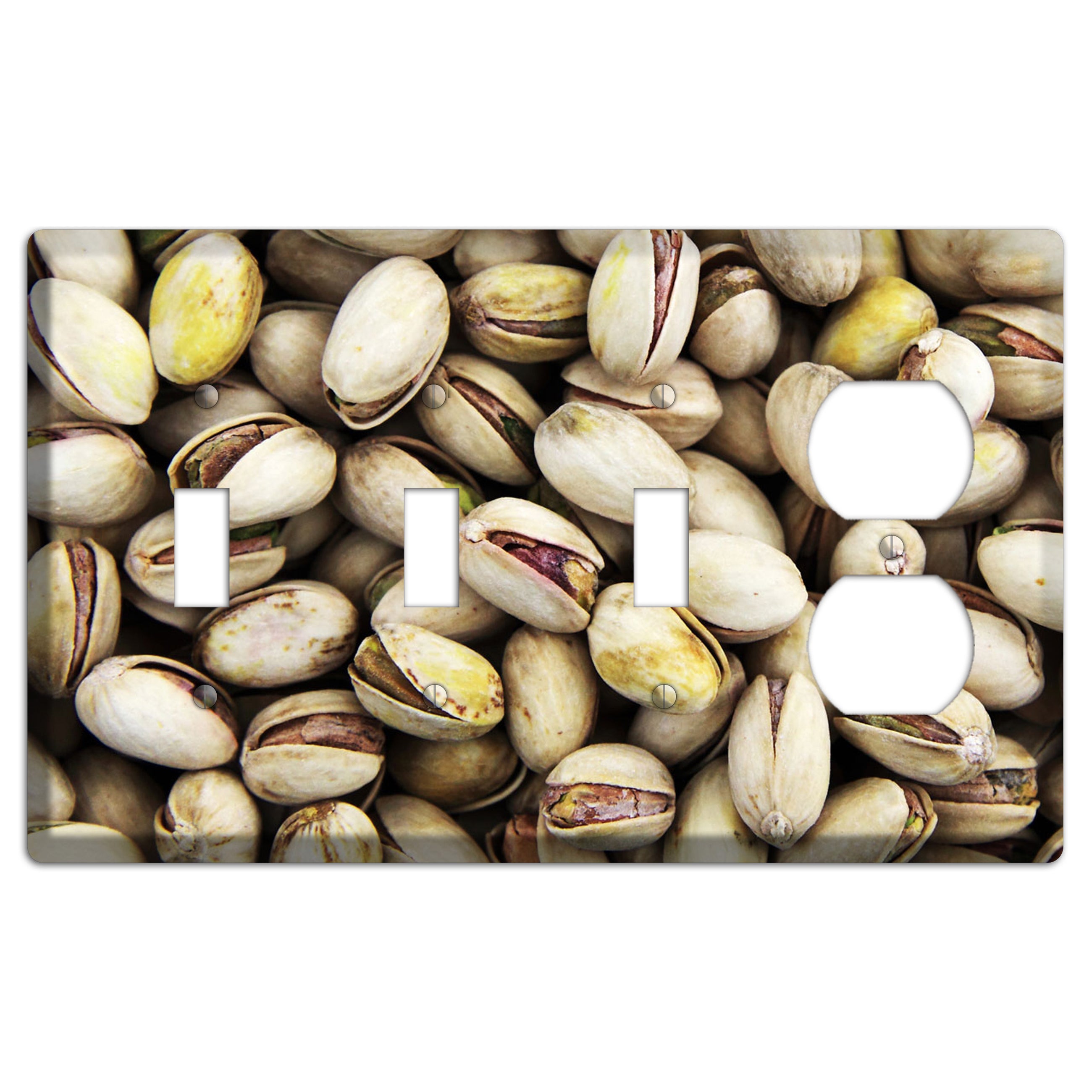 Pistachio 3 Toggle / Duplex Wallplate