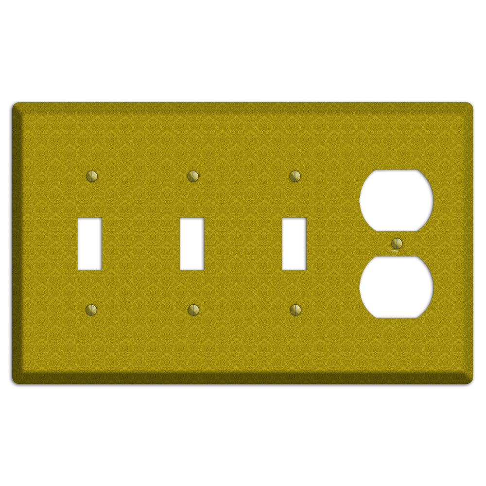 Mustard Cartouche 3 Toggle / Duplex Wallplate