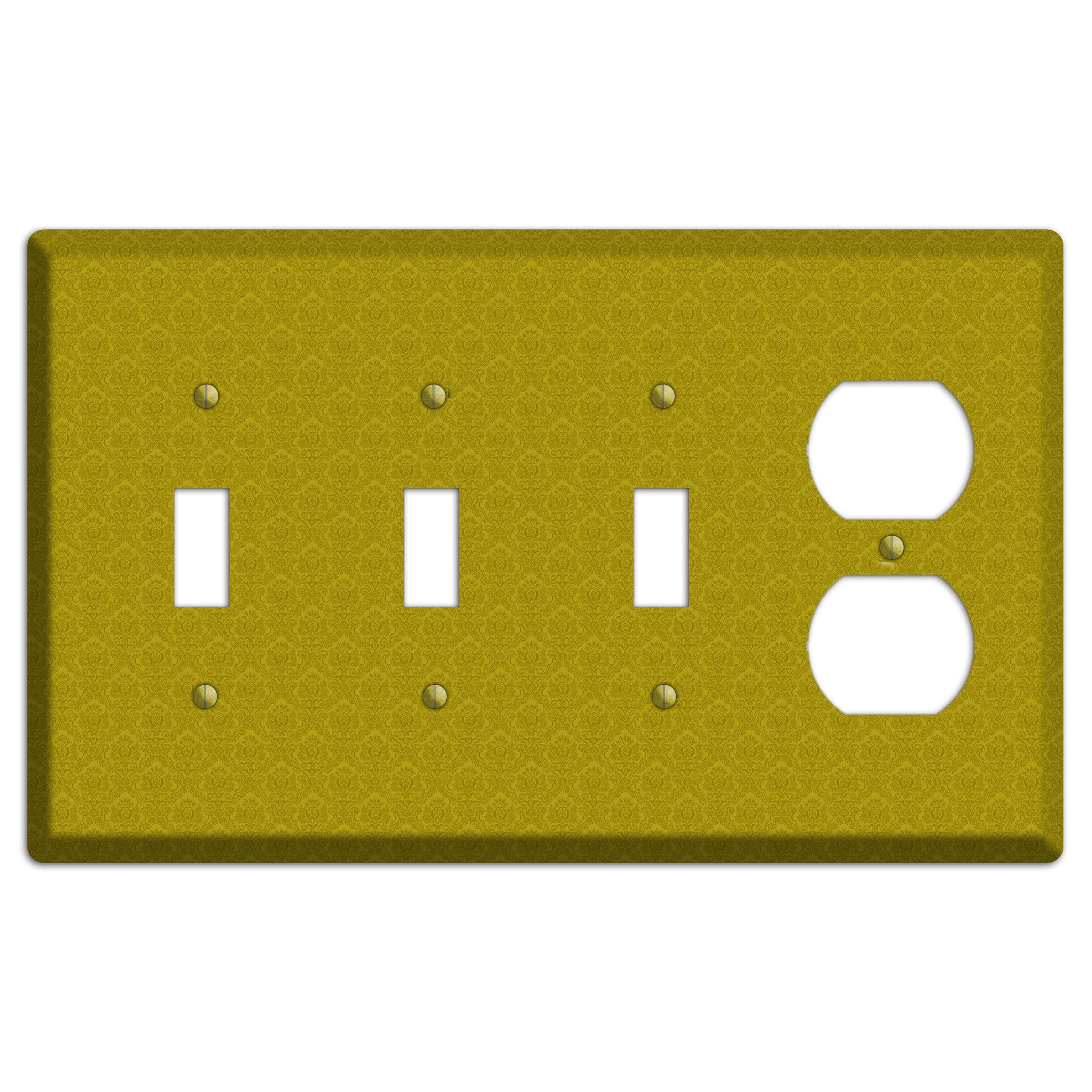 Mustard Cartouche 3 Toggle / Duplex Wallplate