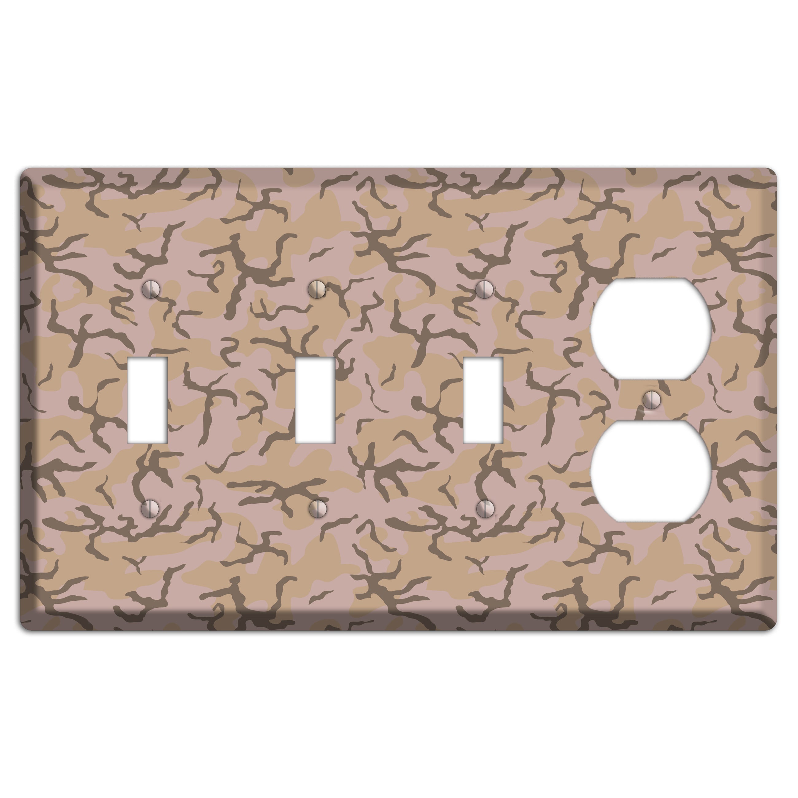 Woodland Camo 3 Toggle / Duplex Wallplate
