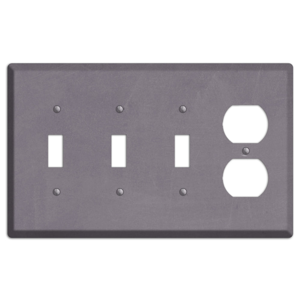 Chalk Purple 3 Toggle / Duplex Wallplate