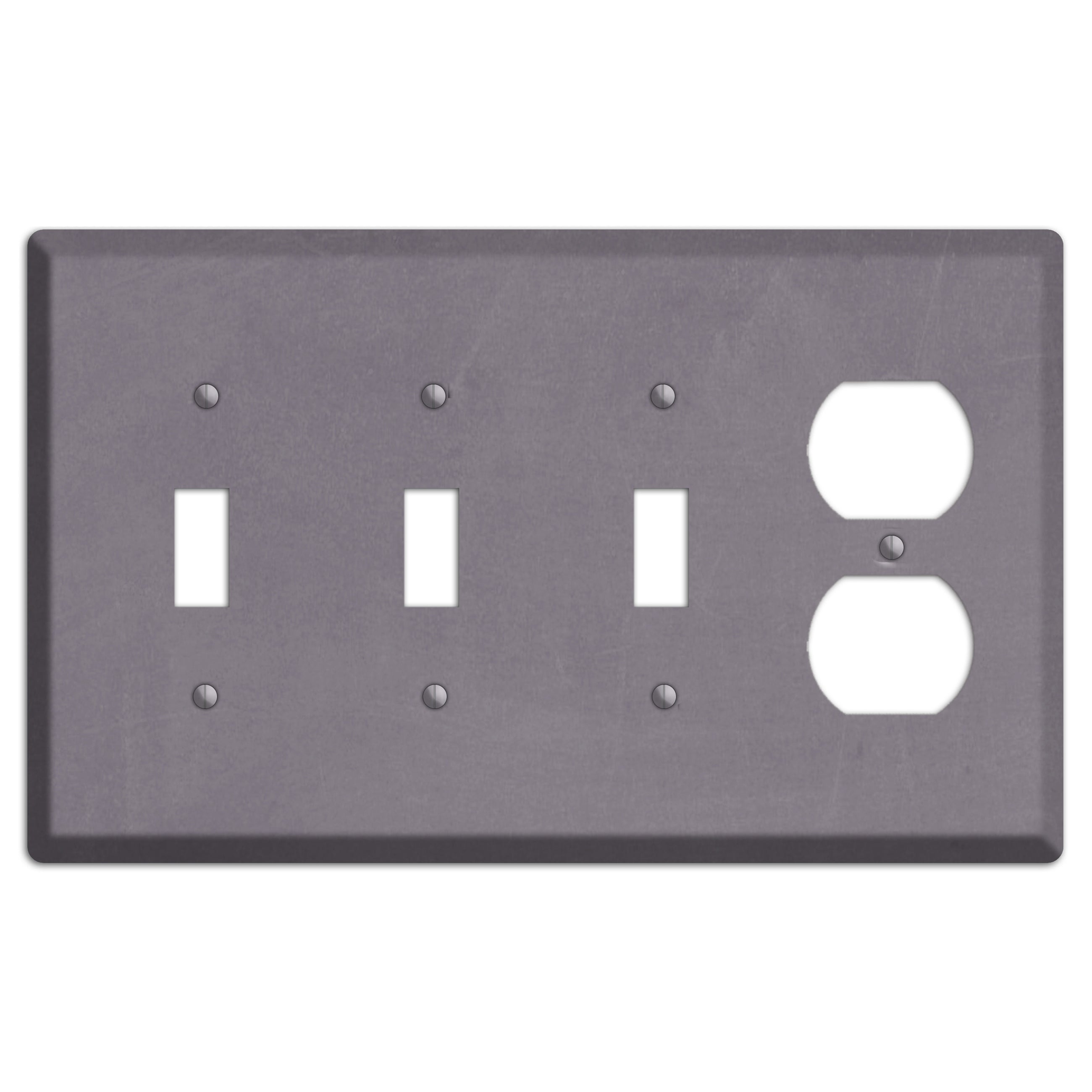 Chalk Purple 3 Toggle / Duplex Wallplate