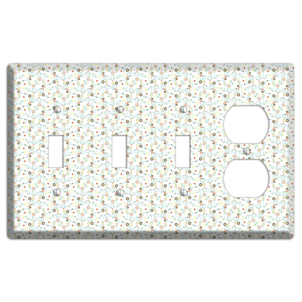 Small Cute Flowers 3 Toggle / Duplex Wallplate