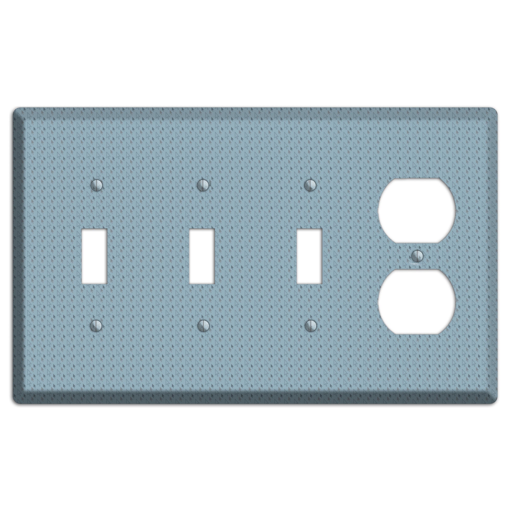 Blue Tiny Trees 3 Toggle / Duplex Wallplate