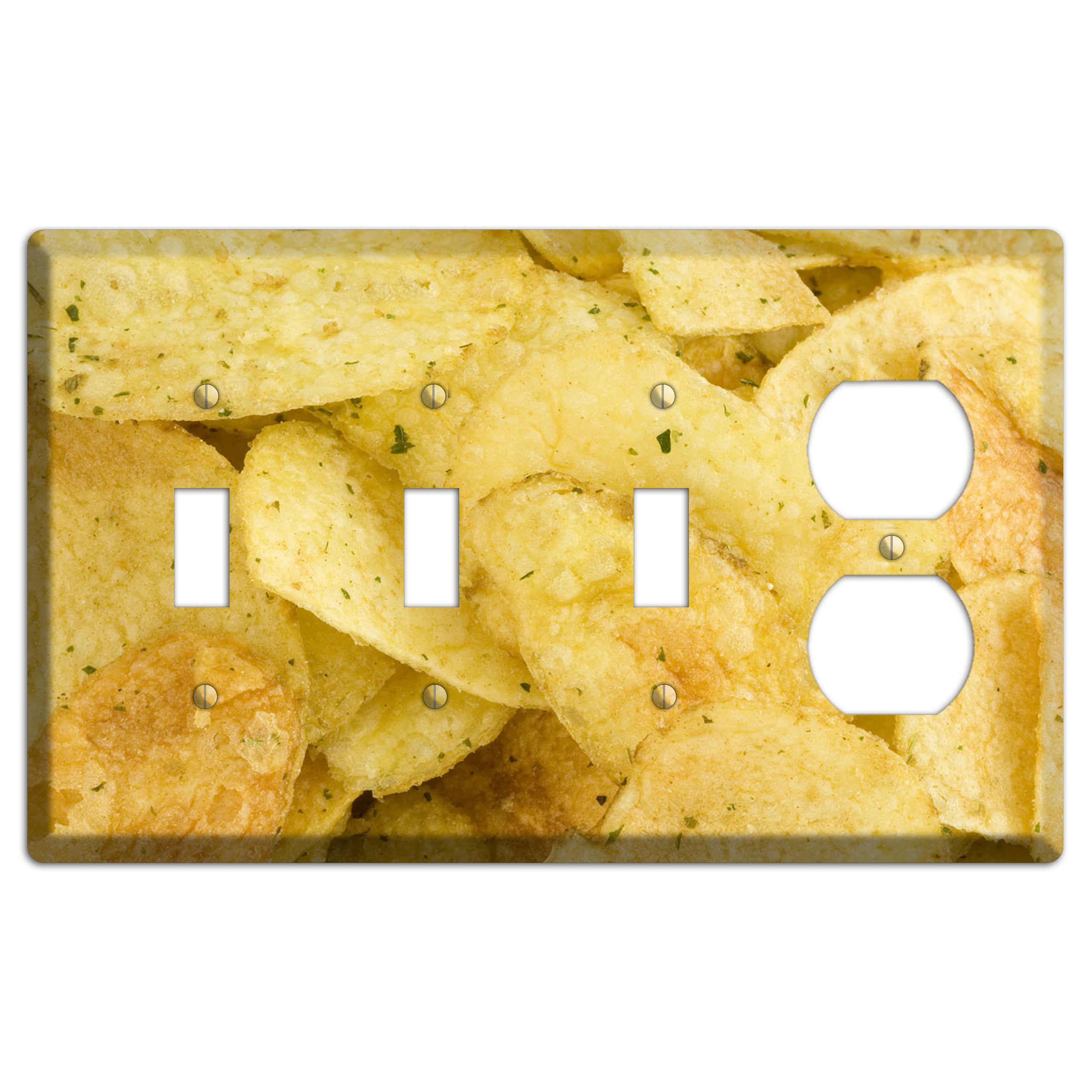 Chips 3 Toggle / Duplex Wallplate