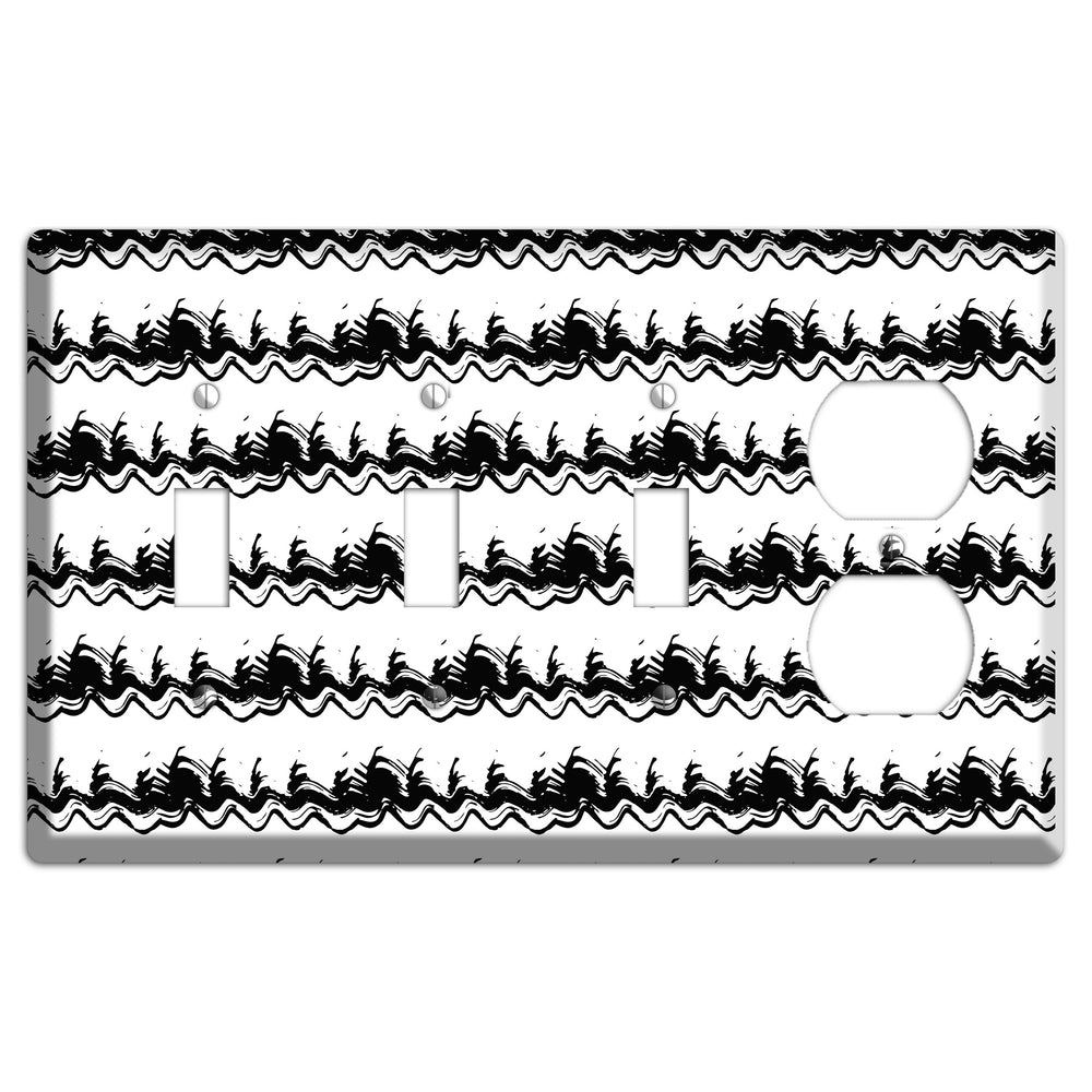 Ink Brushstrokes 10 3 Toggle / Duplex Wallplate