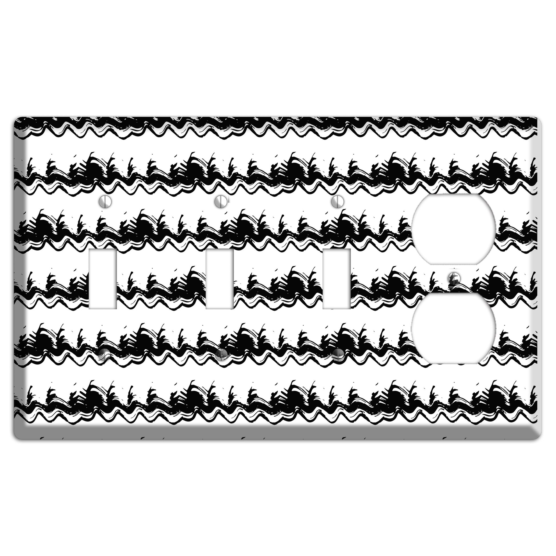 Ink Brushstrokes 10 3 Toggle / Duplex Wallplate