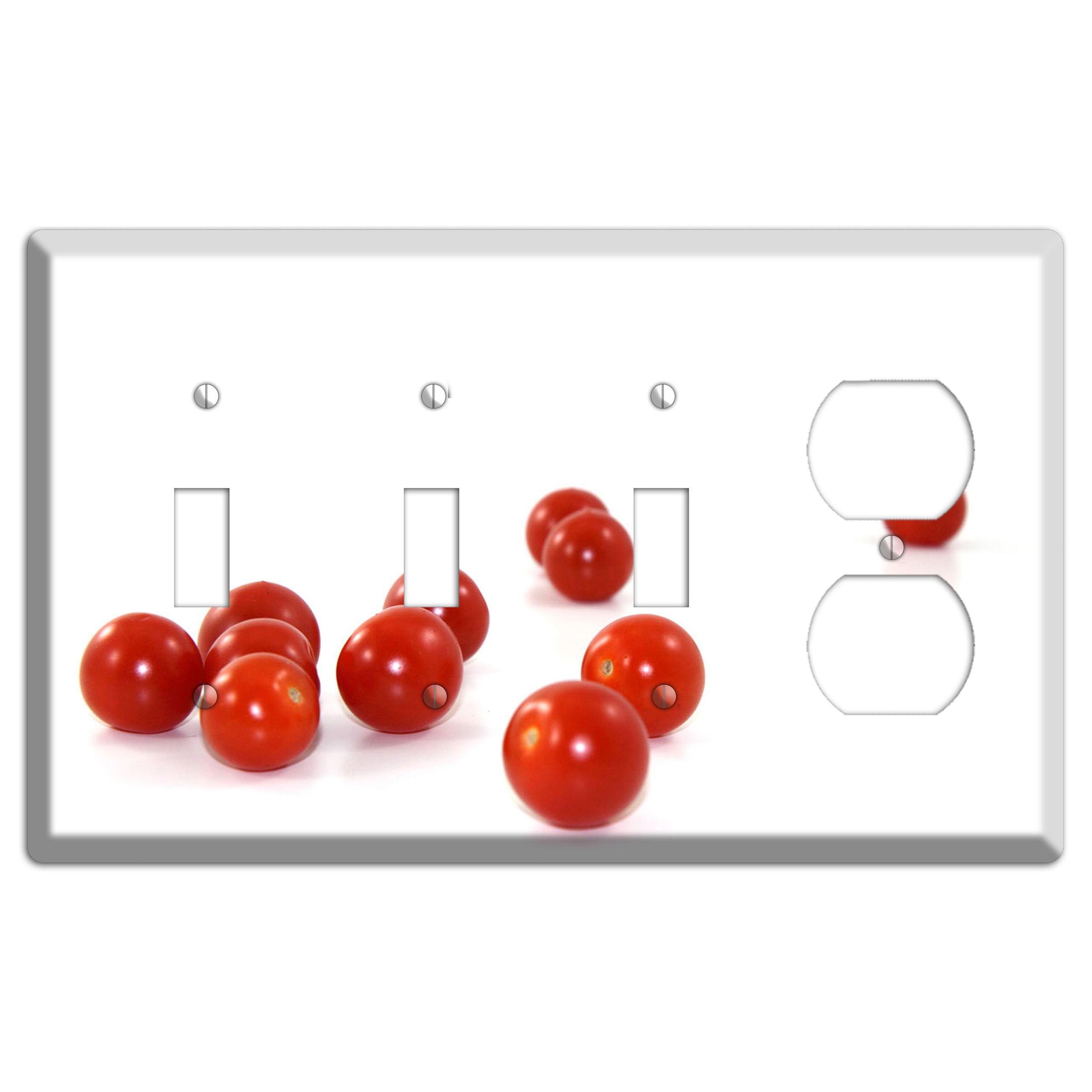 Tomaotes Small 3 Toggle / Duplex Wallplate