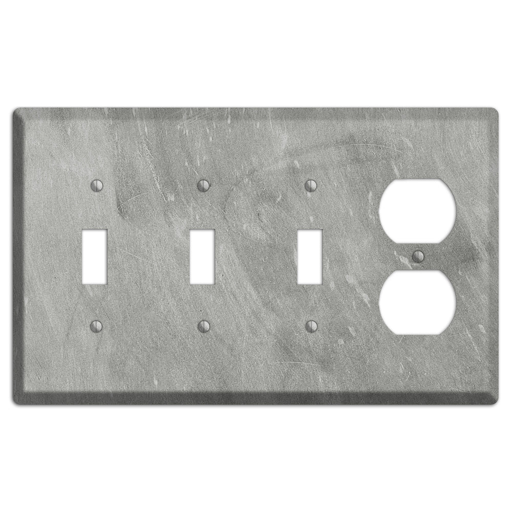Chalk Grey 3 Toggle / Duplex Wallplate