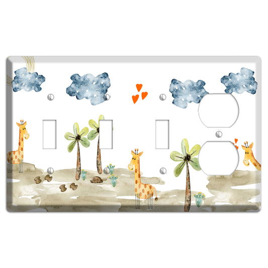 Giraffe 3 Toggle / Duplex Wallplate