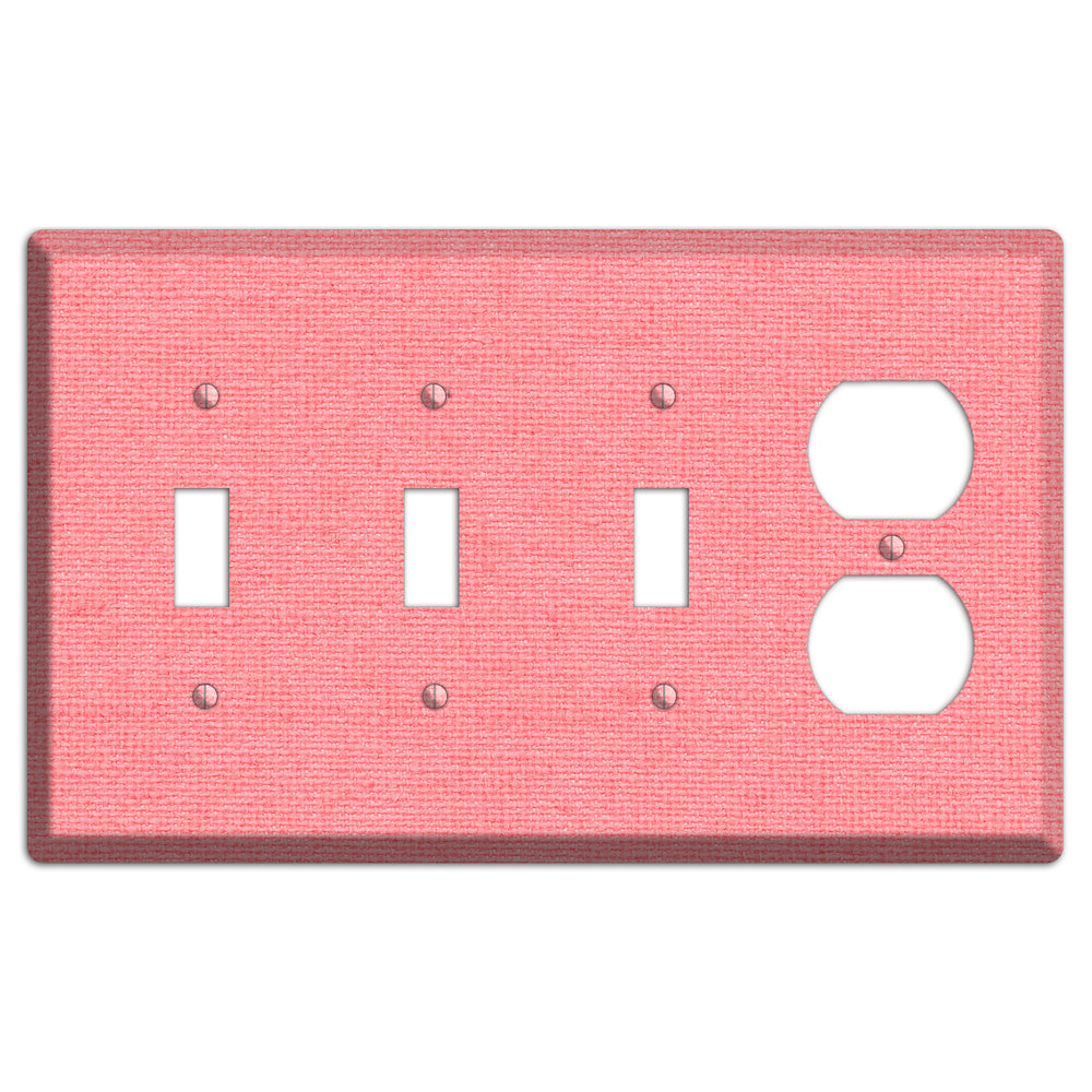 Sweet Pink Soft Coral 3 Toggle / Duplex Wallplate