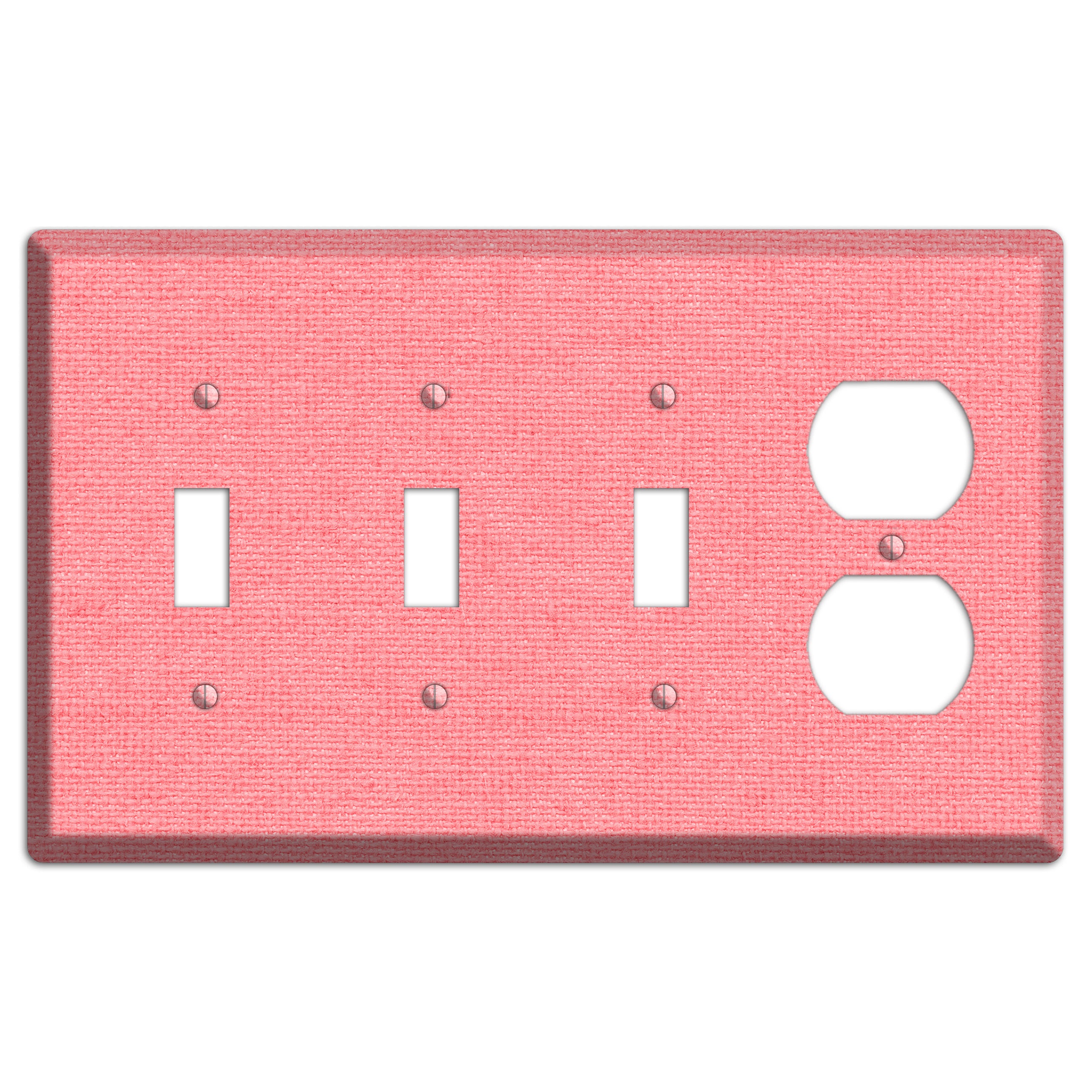 Sweet Pink Soft Coral 3 Toggle / Duplex Wallplate