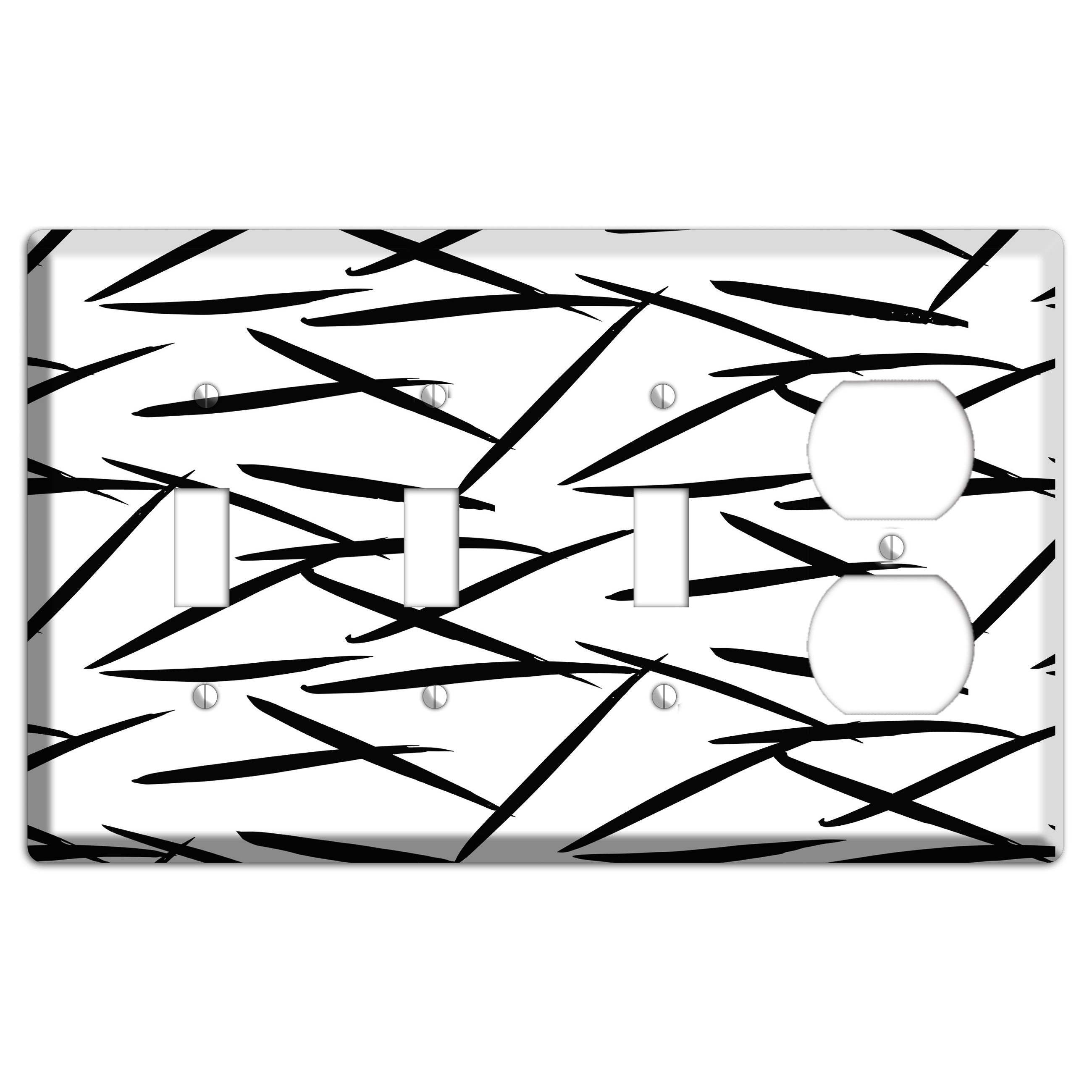 Ink Brushstrokes 3 3 Toggle / Duplex Wallplate