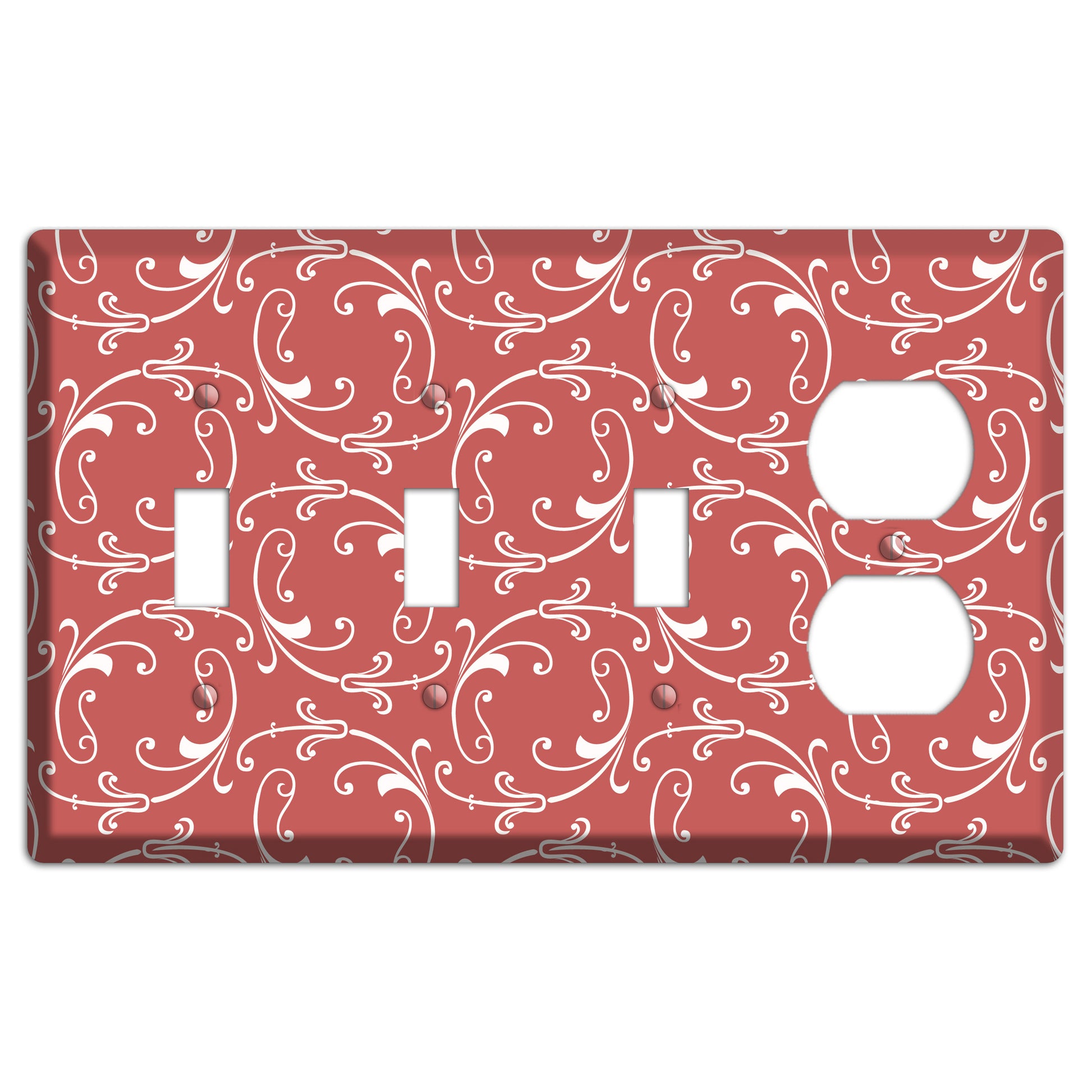 Brick Victorian Sprig 3 Toggle / Duplex Wallplate